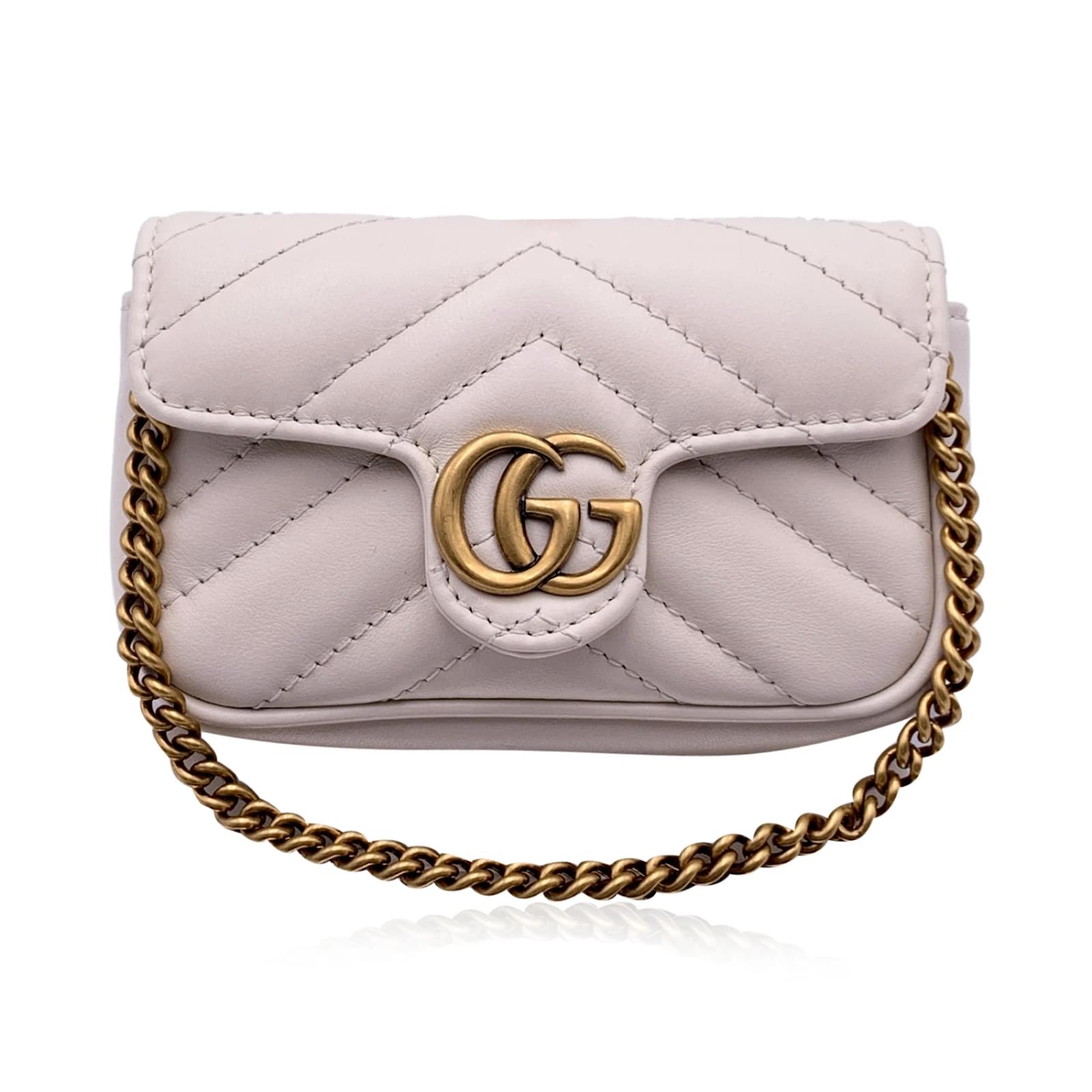 Bolsa Gucci GG Marmont Original Branca Feminino