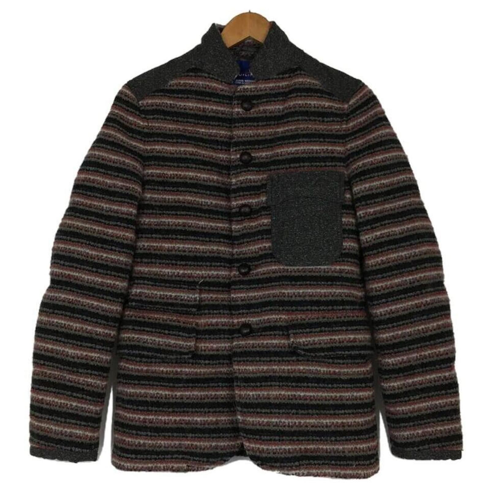 JUNYA WATANABE COMME des GARCONS MAN × DUVETICA Down jacket / XS / jacquard  border / wool / multicolor / W name / WL-J401