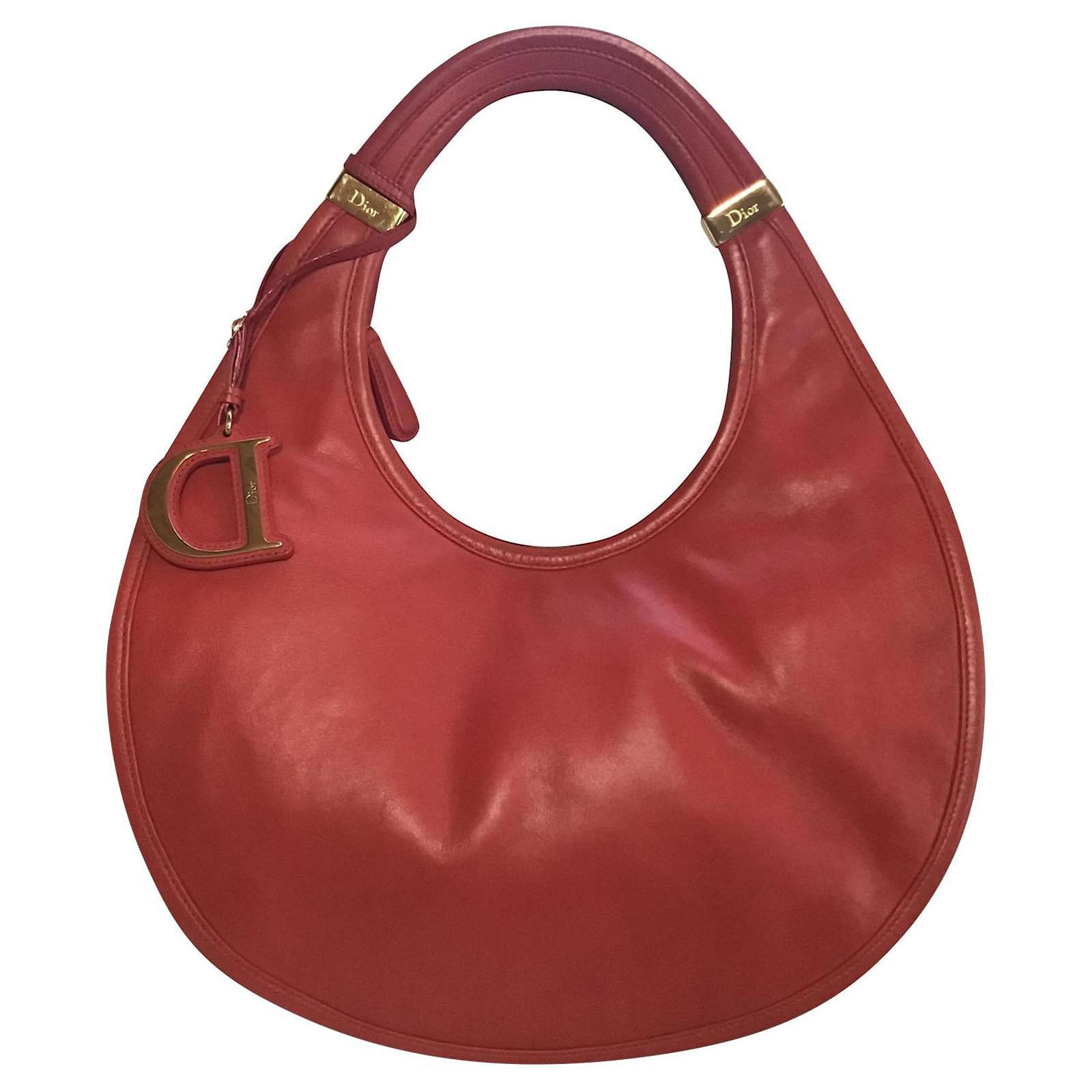 Borsa Christian Dior con luna rossa brillante Rosso Pelle ref.466136 - Joli  Closet