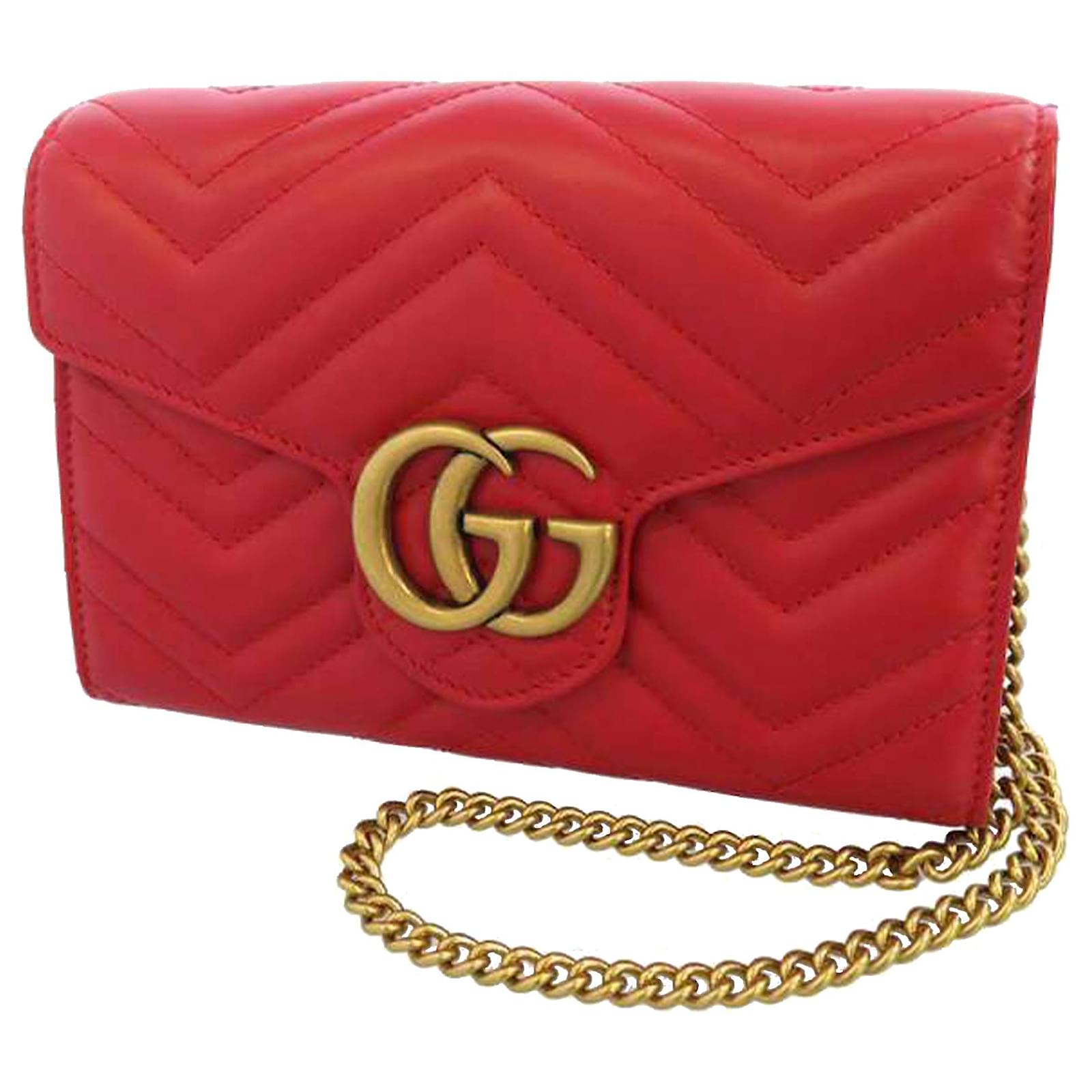 gucci marmont woc red