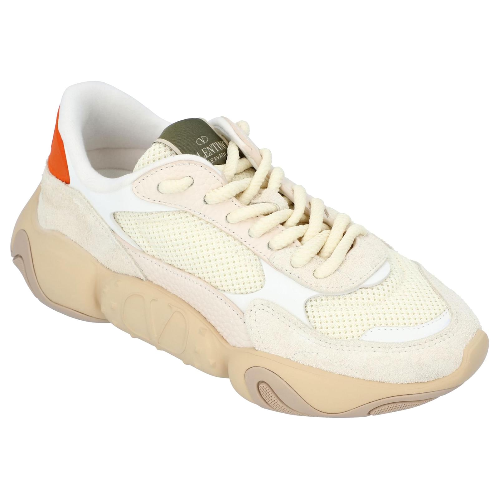 valentino white mesh