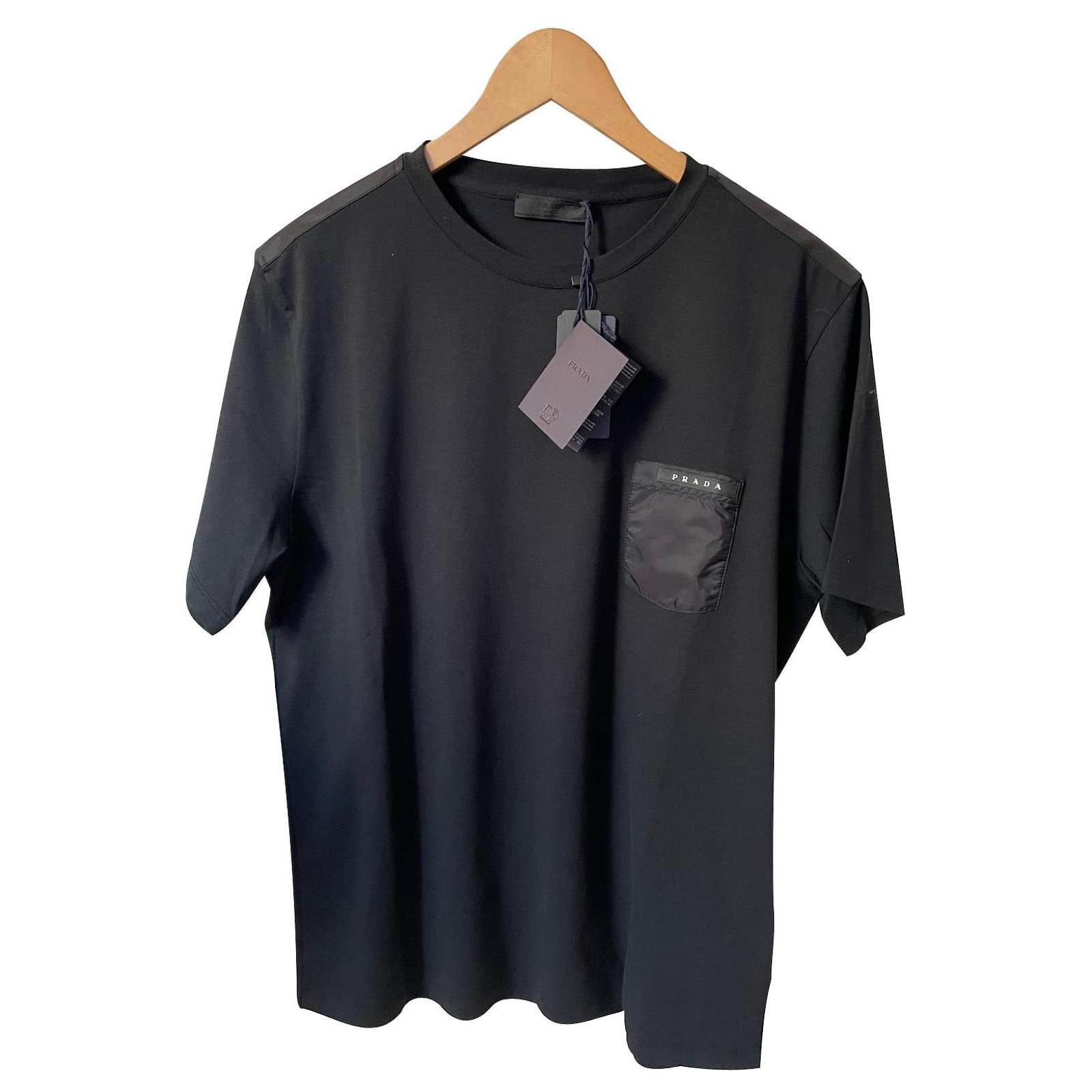 Prada T-shirt new Black Cotton  - Joli Closet