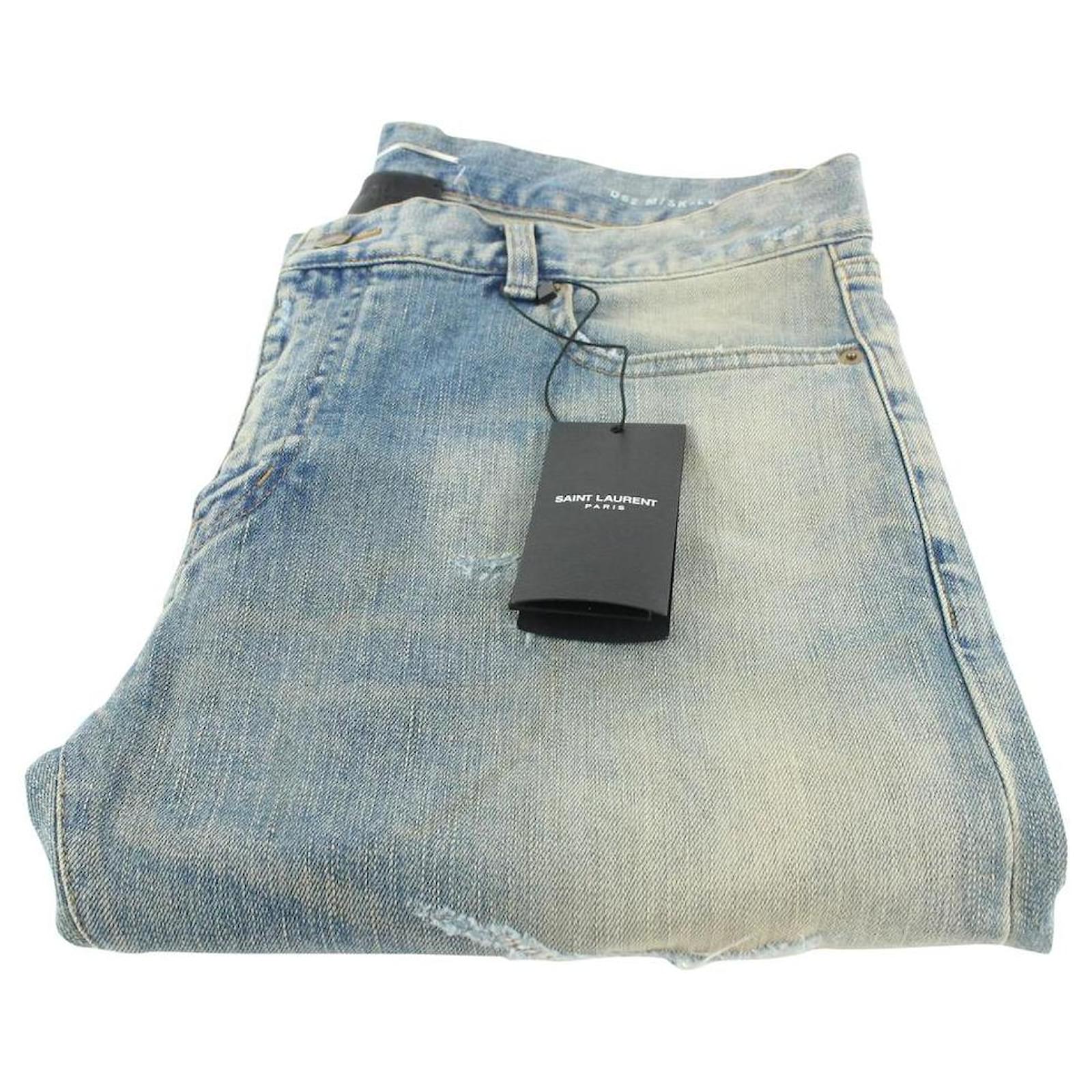 Saint Laurent MEN'S size 34 Rare Light Wash Jeans ref.467339