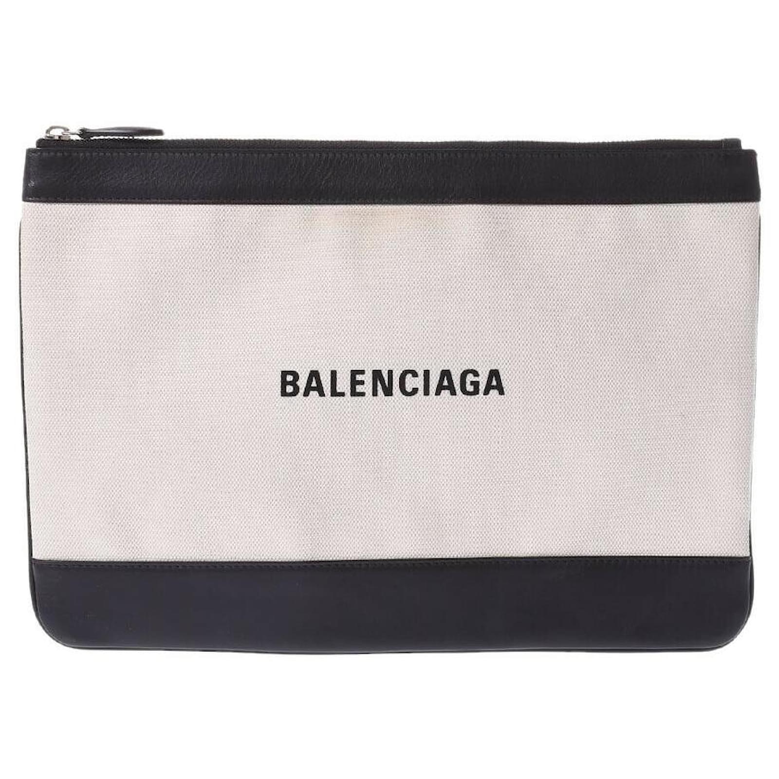 Balenciaga Navy White Cloth ref.467890 - Joli Closet