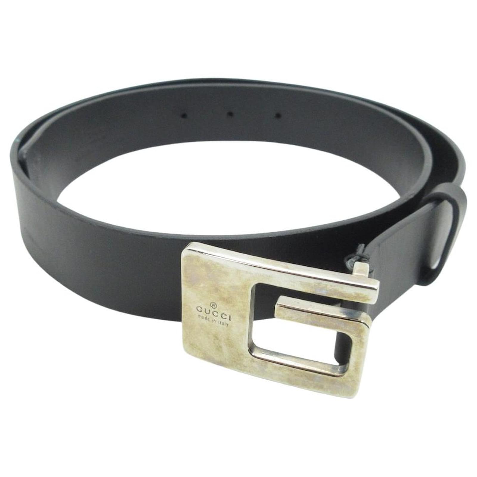 GUCCI Belt Black Leather ref.468365 - Joli Closet