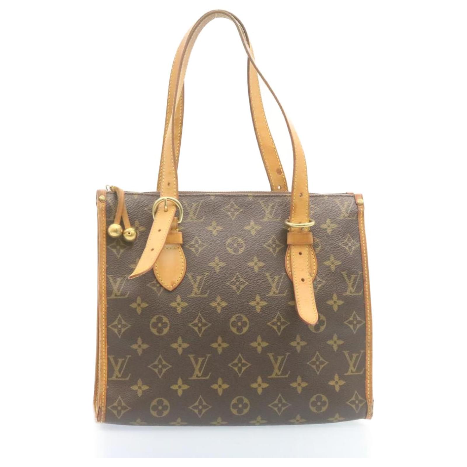 LOUIS VUITTON LOUIS VUITTON Popincourt Haut Monogram Canvas Brown Shoulder  Tote Bag M40007 M40007