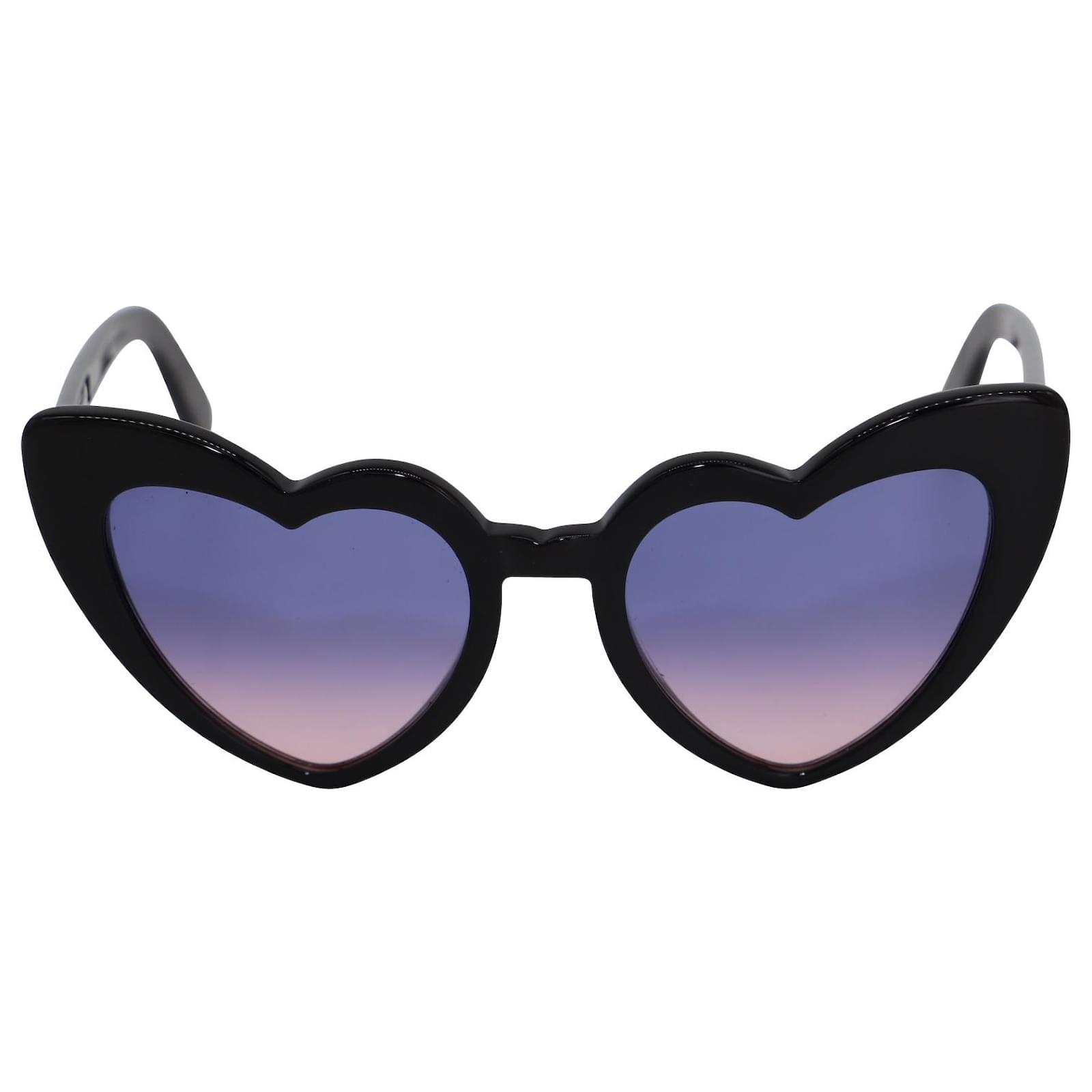 Loulou heart-shaped acetate sunglasses, Saint Laurent