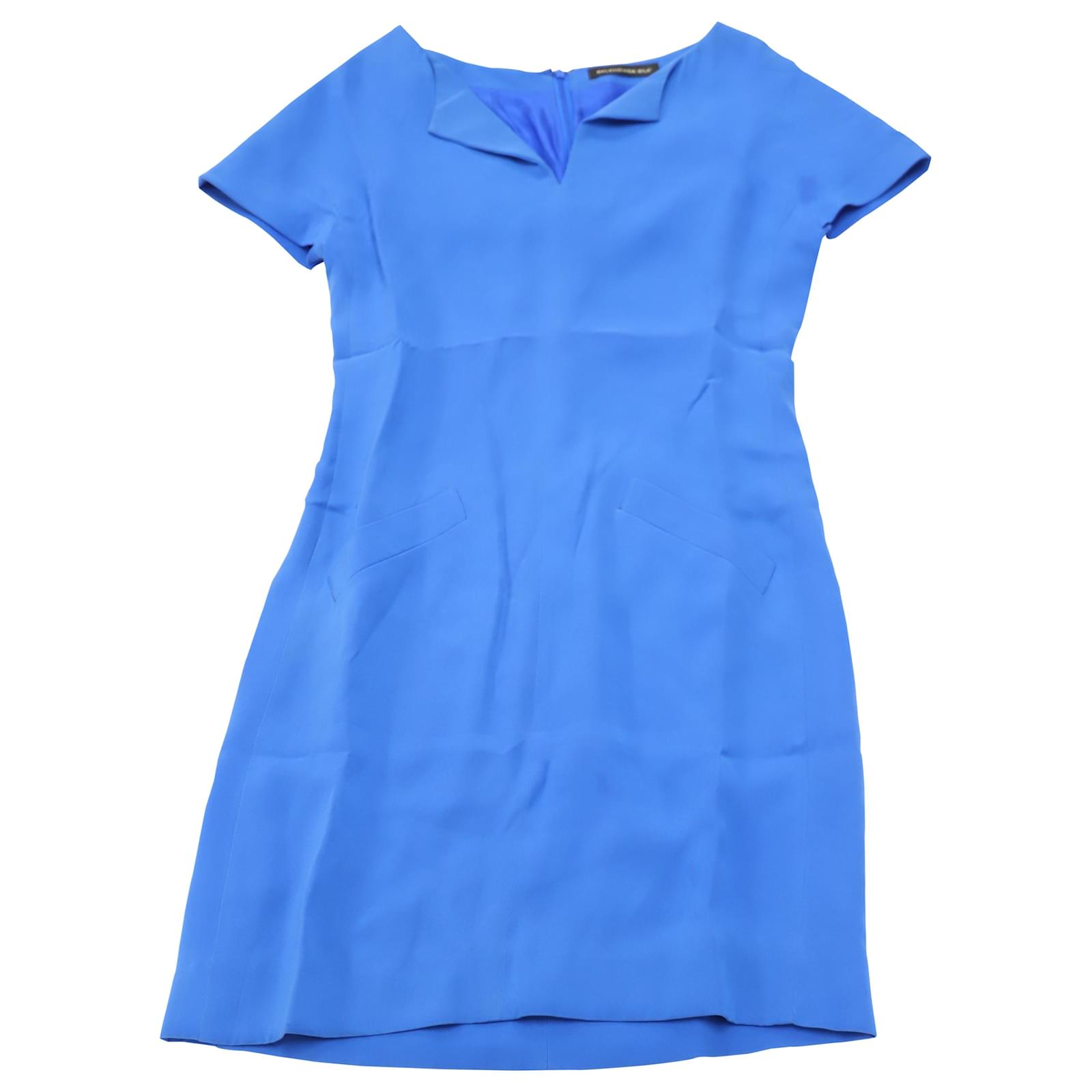 Balenciaga Shift Dress in Blue Silk ref.469259 - Joli Closet