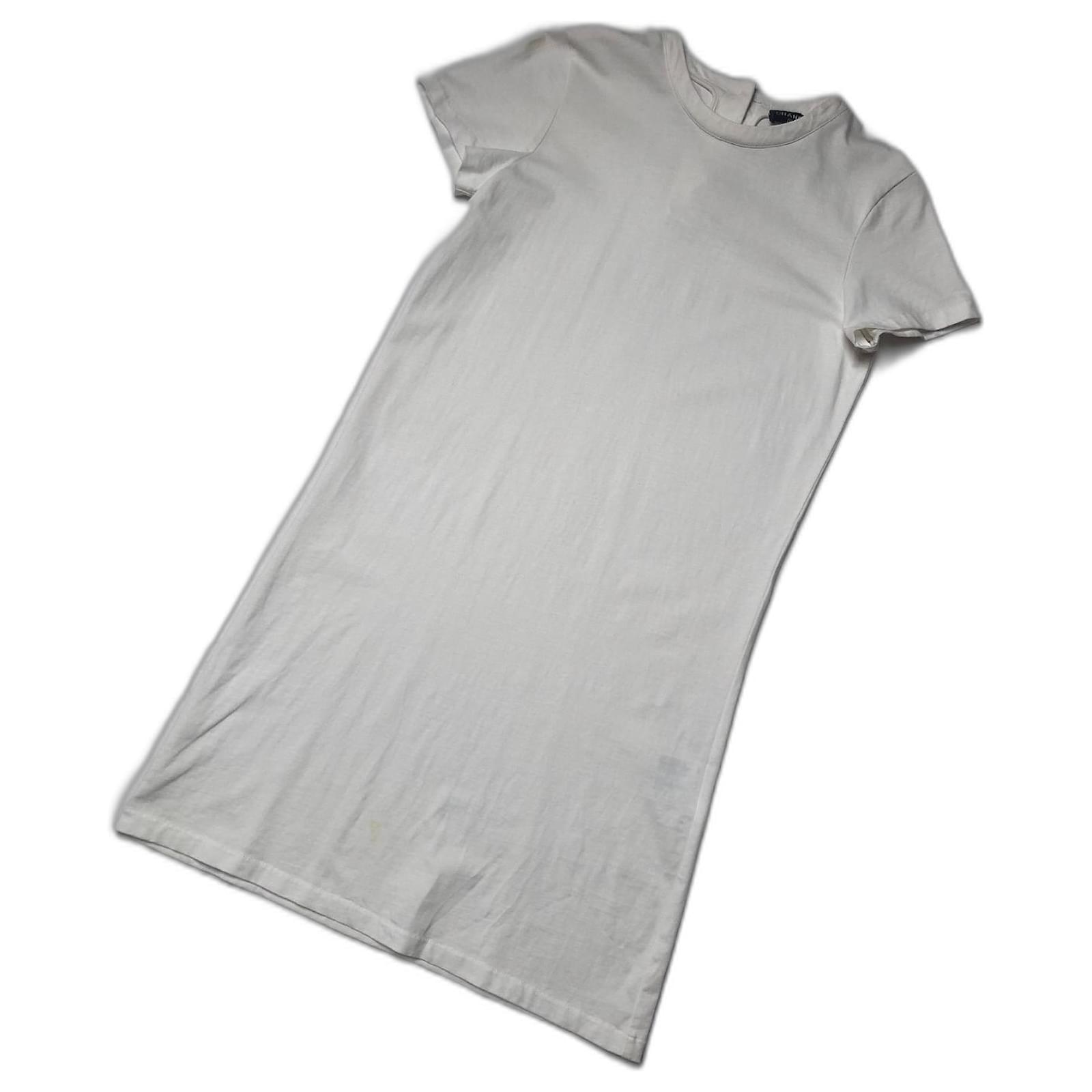 Chanel white cotton t-shirt dress ref.469395 - Joli Closet