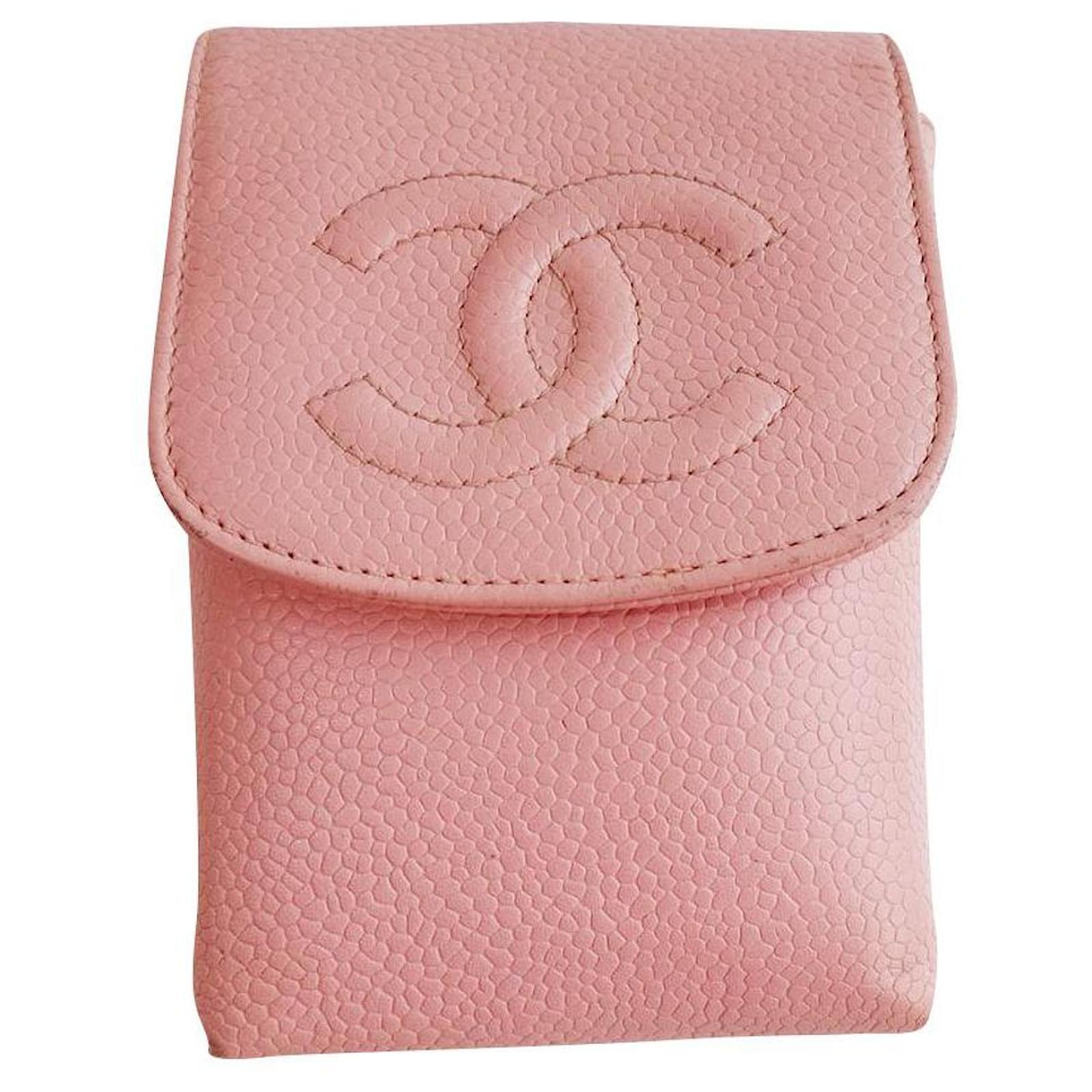 CHANEL Cigarette Case Tobacco Pink Caviar Skin ref.JC469551 (Sold)