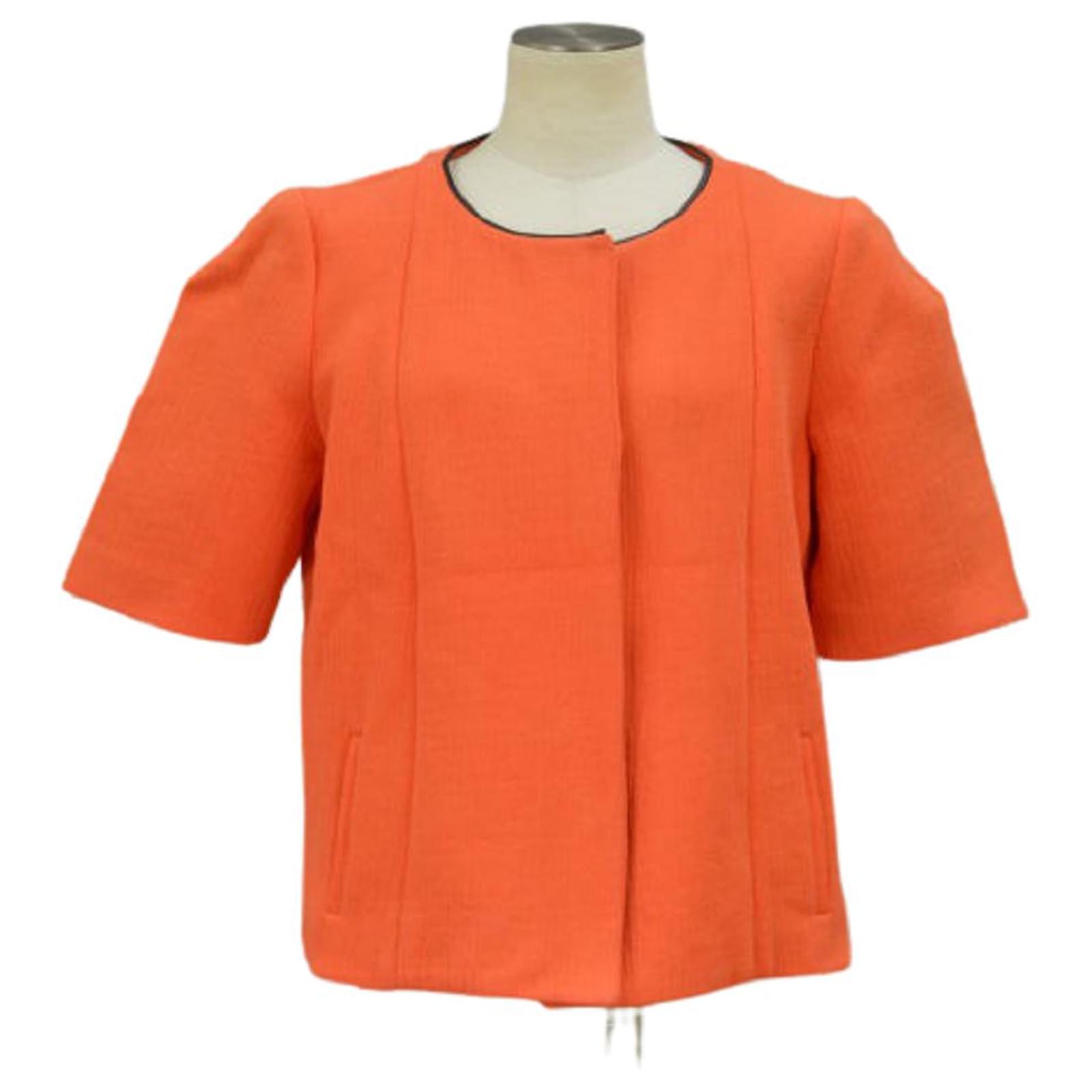 Used] Marni colorless jacket 42 size orange Made in Italy Ladies F 