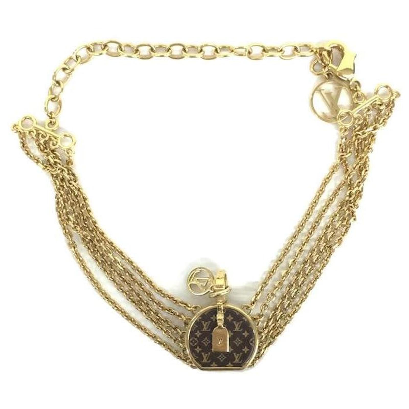 LOUIS VUITTON Mini Malle / M68395 / Bracelet / Or Doré ref.469875