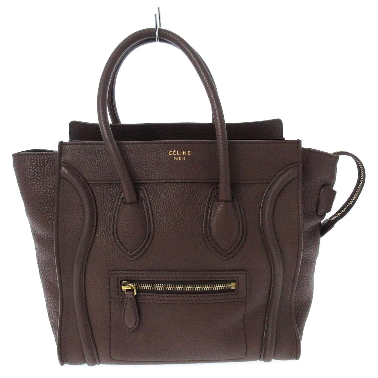 Céline Luggage Brown Pony-style calfskin ref.469883 - Joli Closet