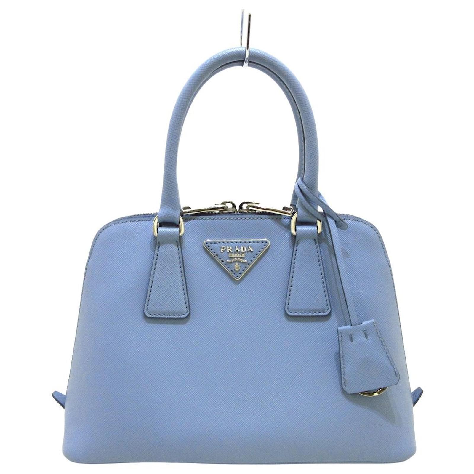 Prada Handbag Light blue Leather  - Joli Closet