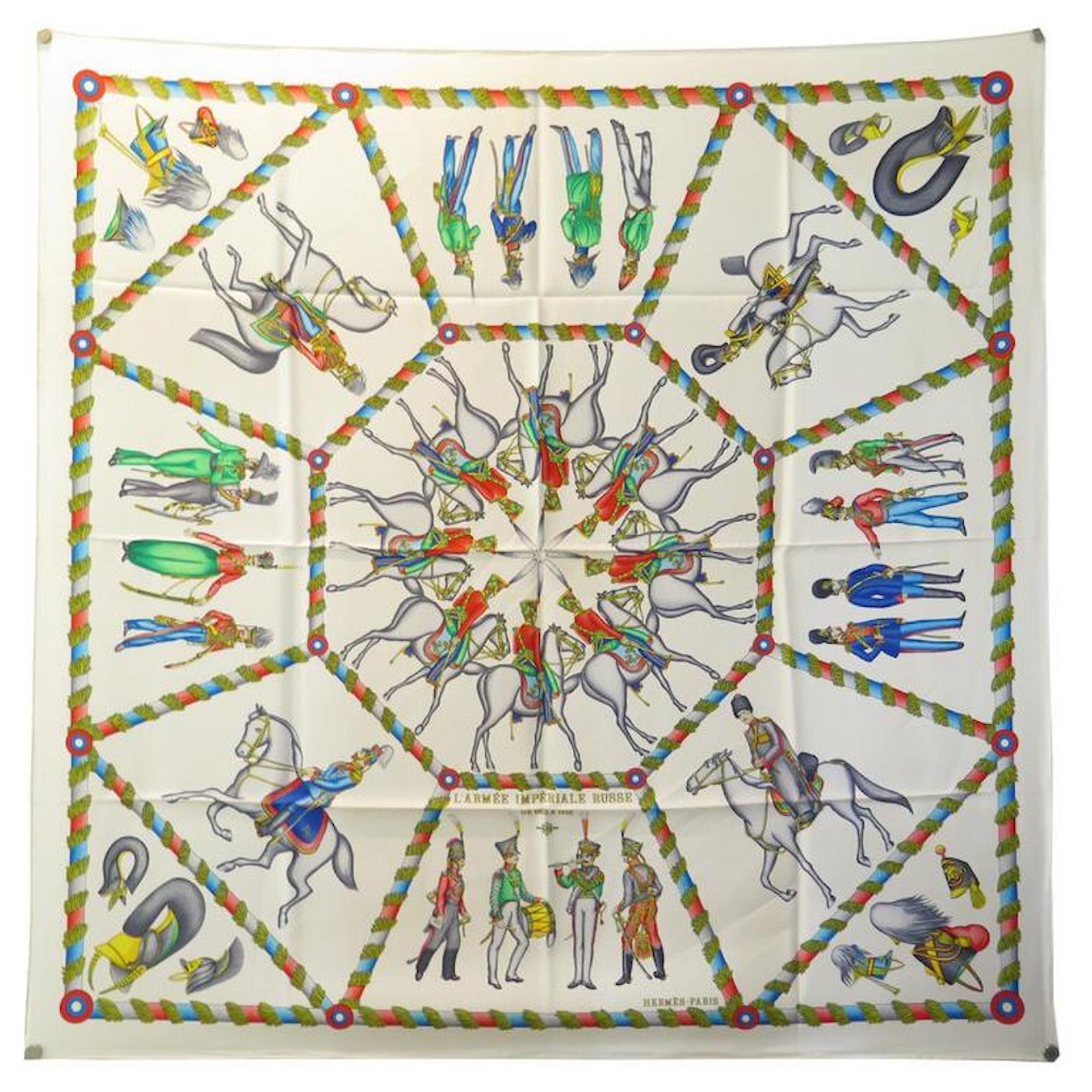 Hermès VINTAGE HERMES SCARF THE IMPERIAL RUSSIAN ARMY OF 1816 a