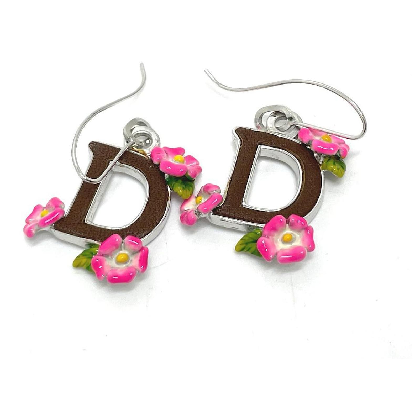 Dior logo clearance earrings