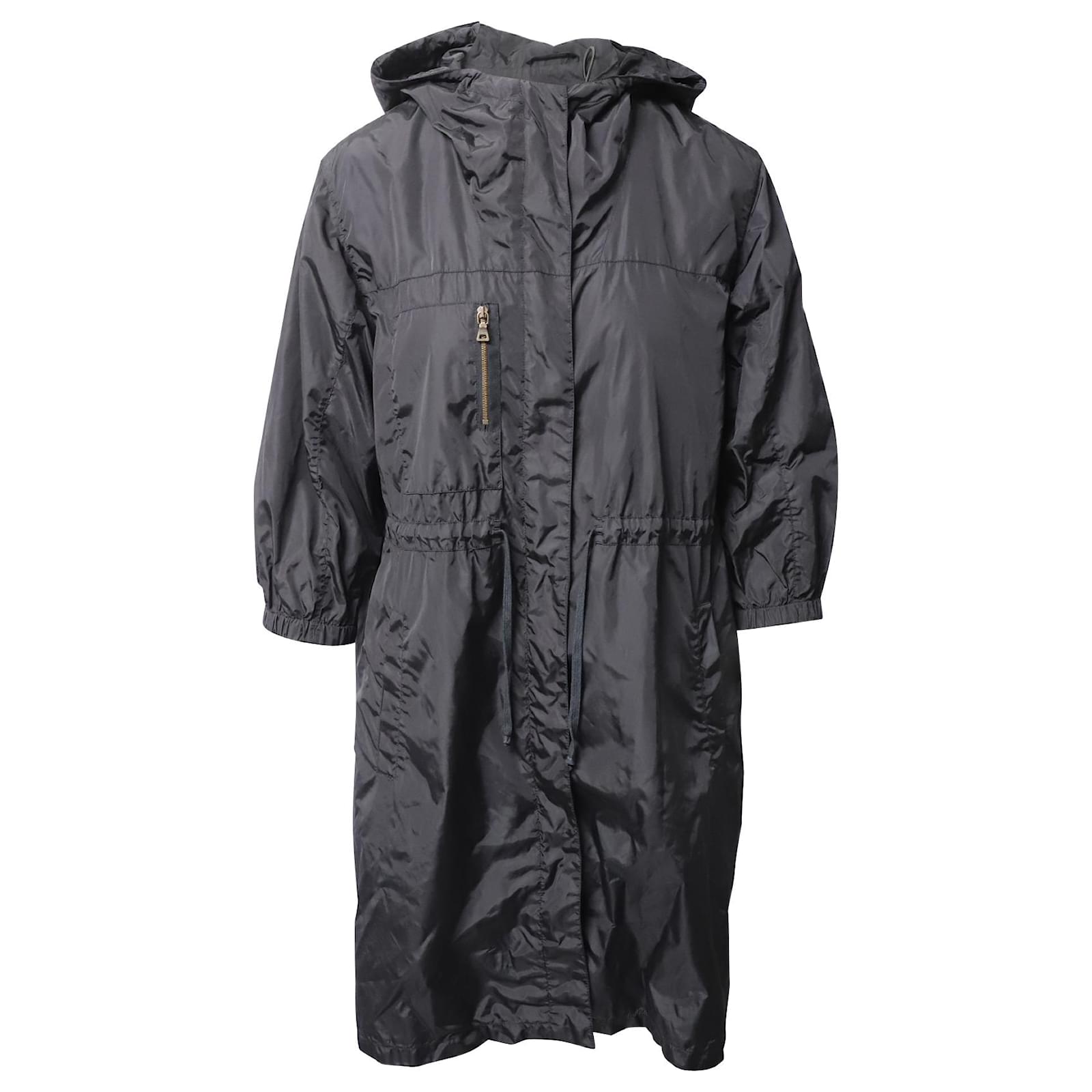 Prada Hooded Windbreaker Jacket in Black Nylon ref.471428 - Joli Closet