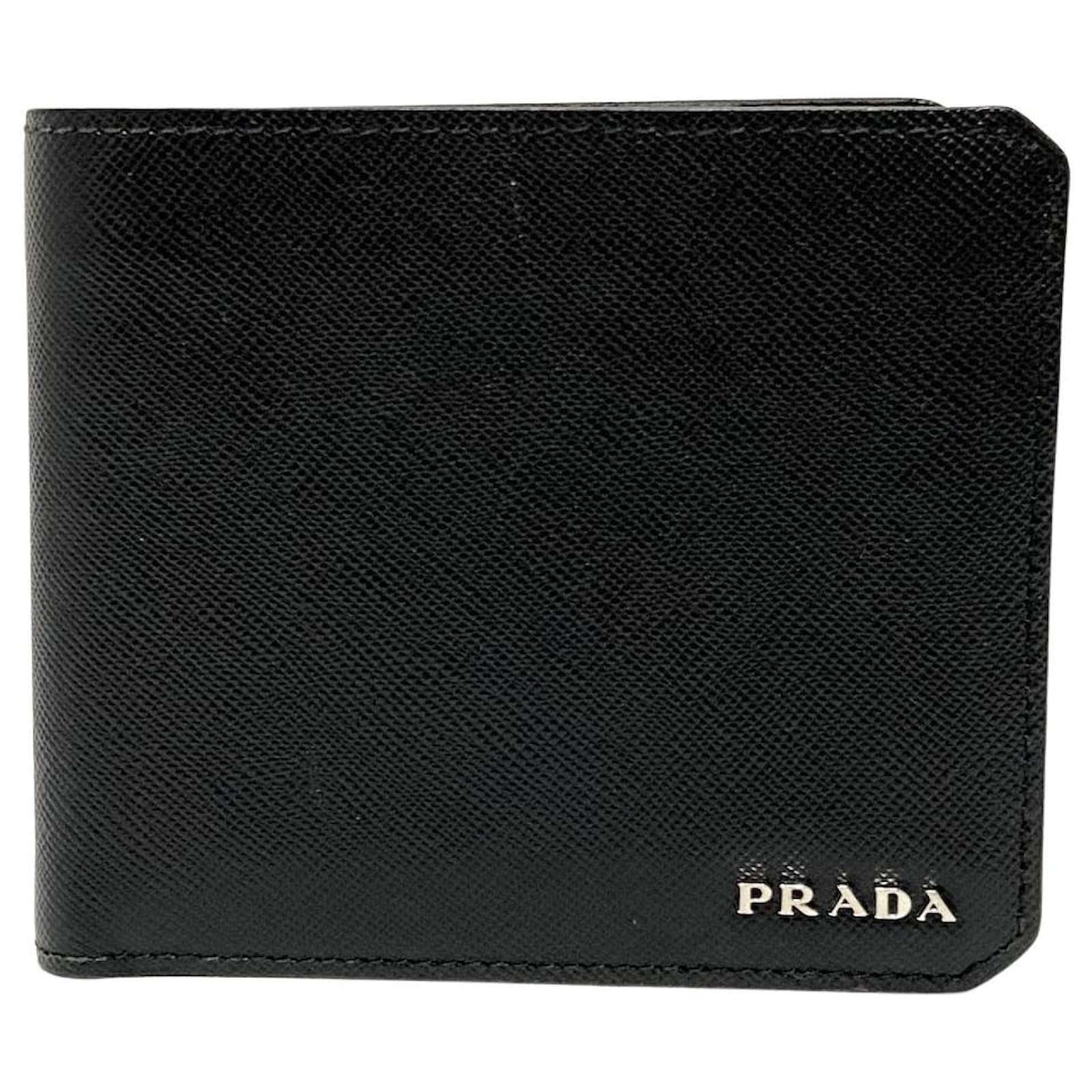 PRADA wallet Black Leather ref.471809 Joli Closet