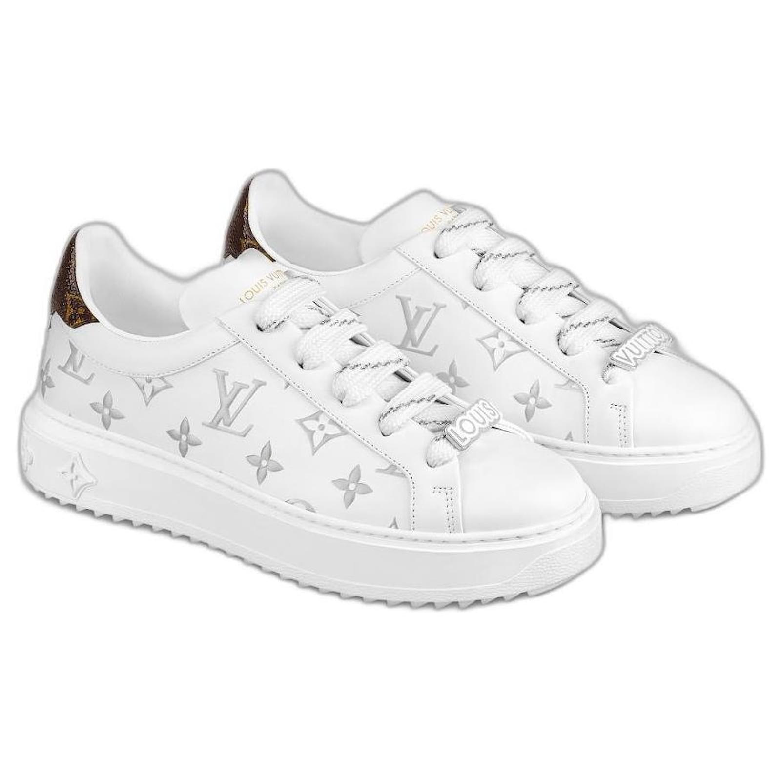 Louis vuitton match hot sale up sneaker white