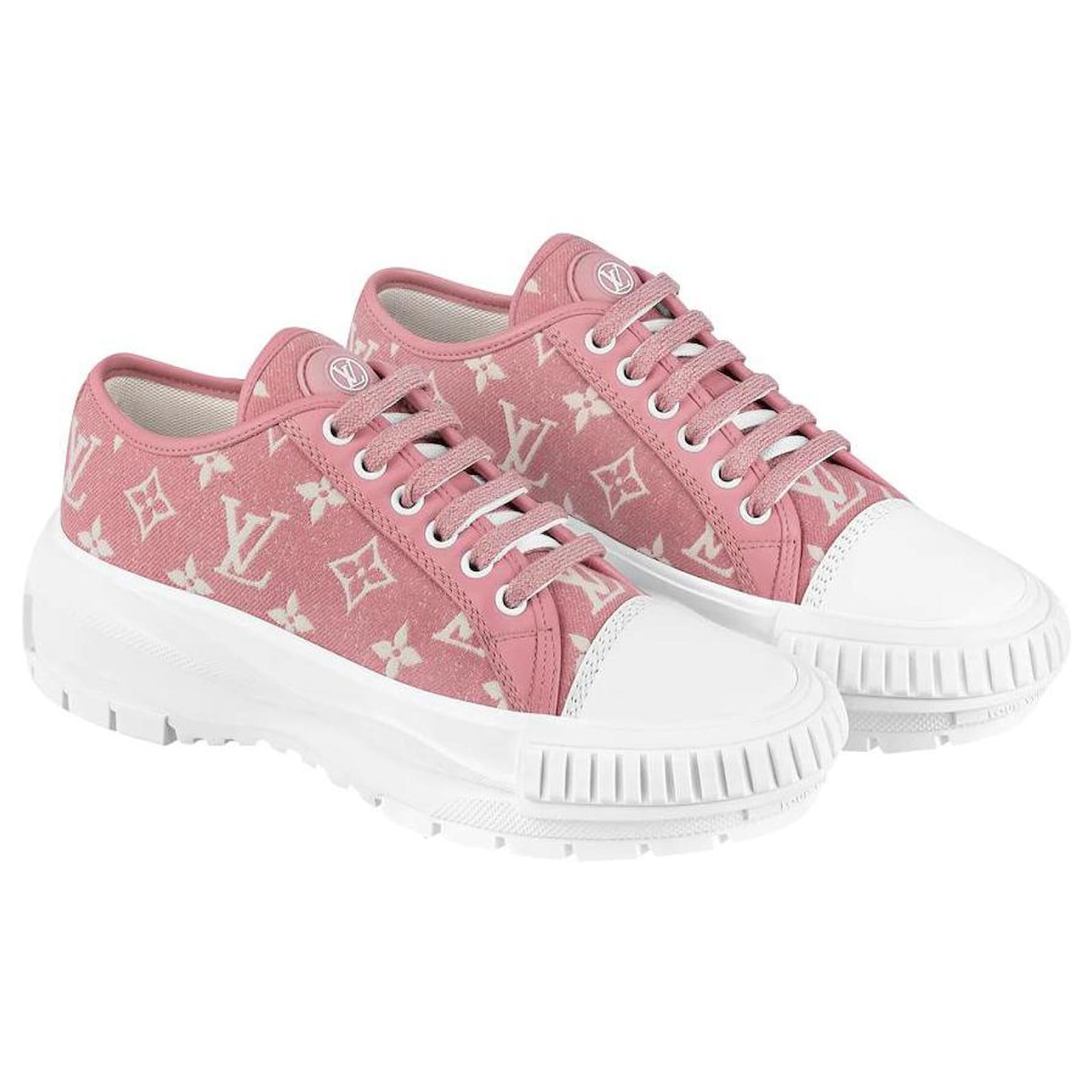 Tenis lv rosas hot sale