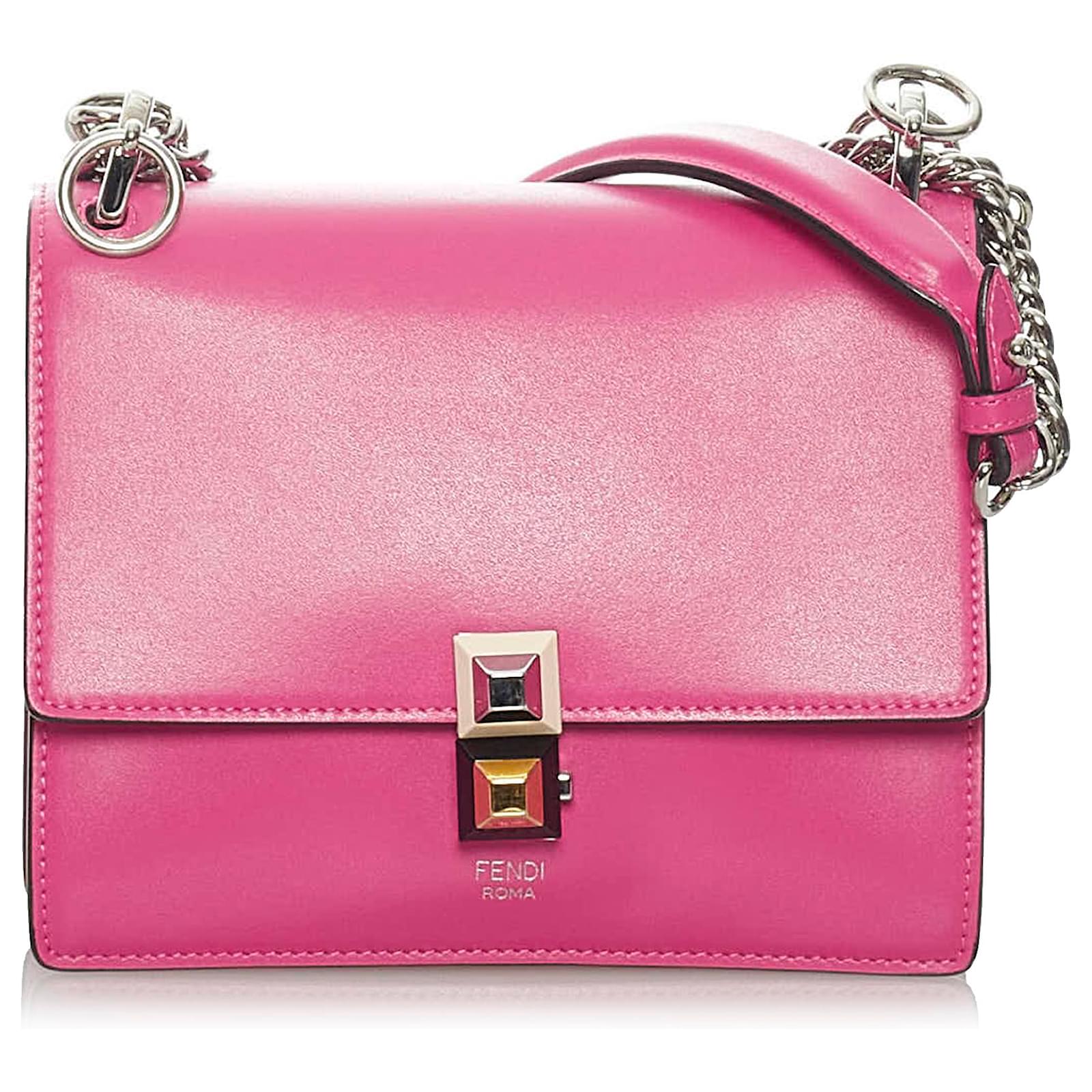 Fendi Kan I F Wallet On Chain Mini Bag In Pink