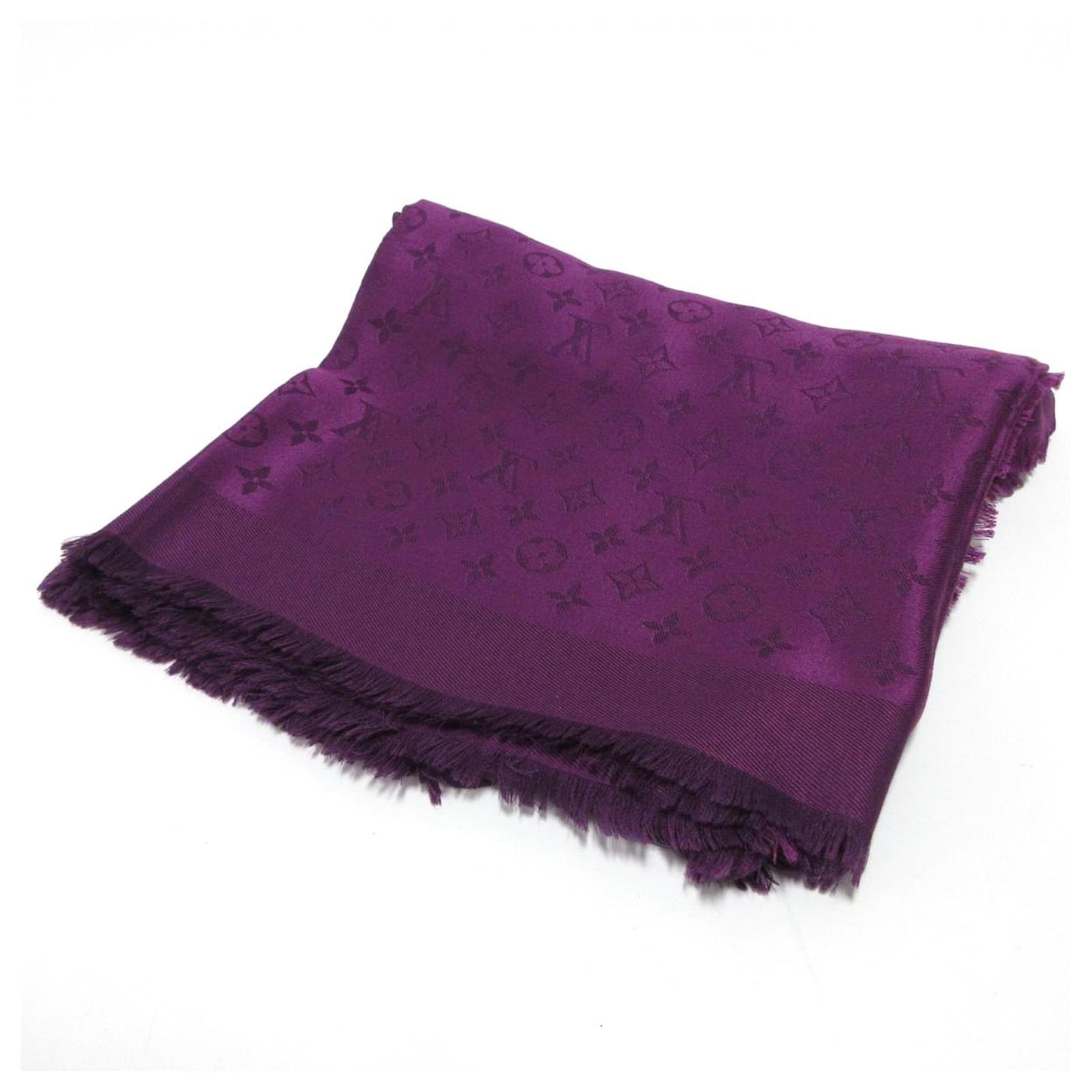 Louis Vuitton Monogram Shawl Scarf - Purple