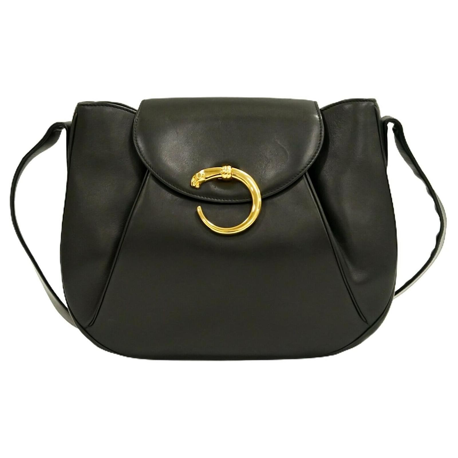 Cartier Panthère Black Leather ref.473076 - Joli Closet