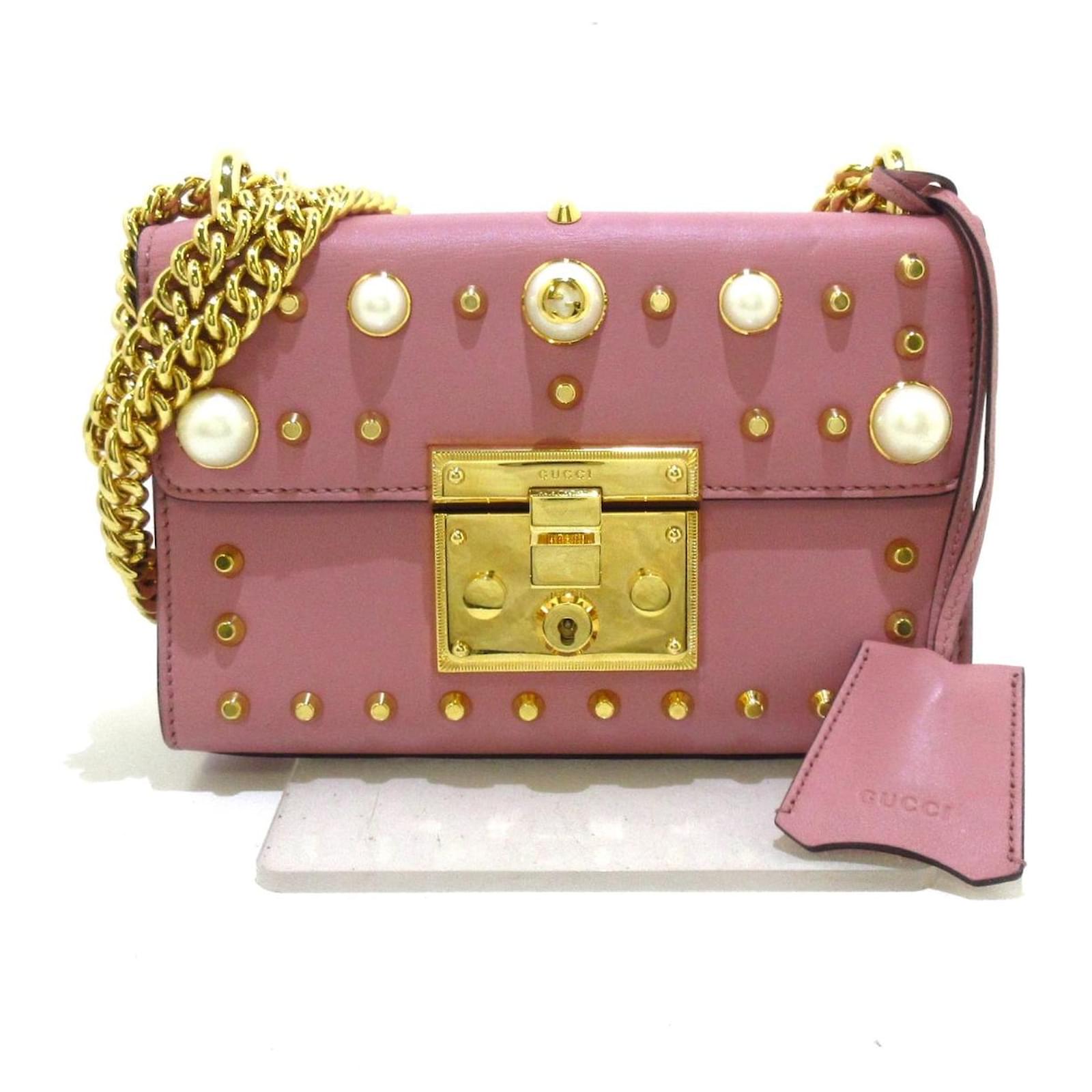 Gucci Padlock Pink Leather ref.473643 Joli Closet