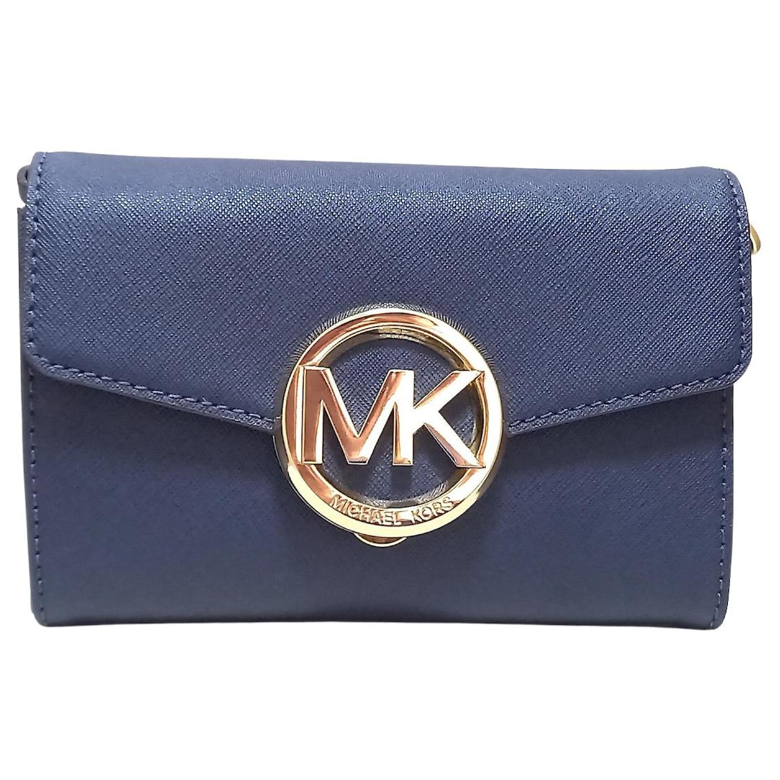 Michael Kors wallet Navy blue Leather  - Joli Closet