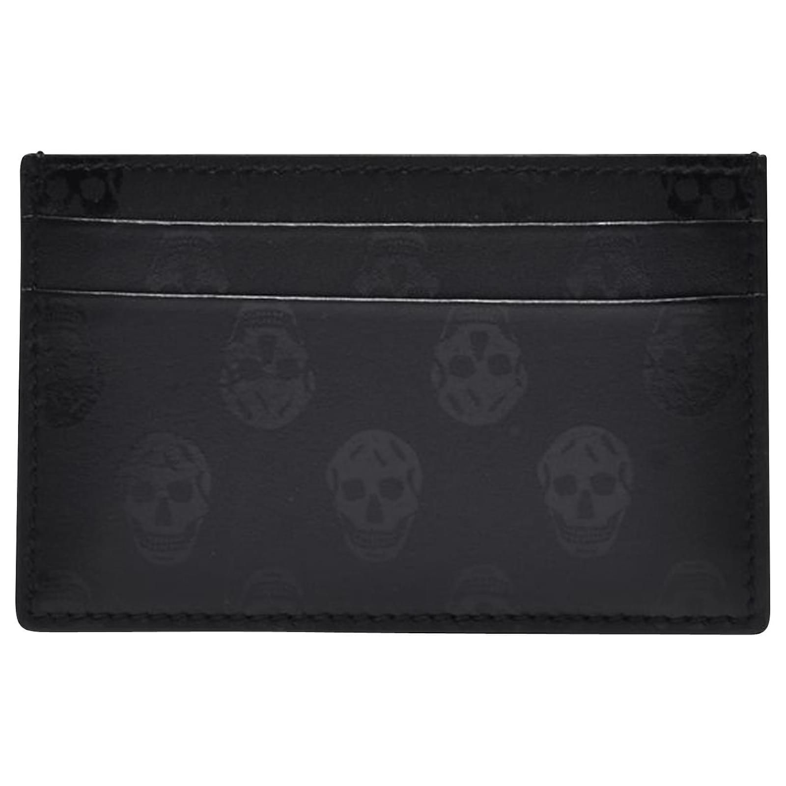 Alexander Mcqueen Card Holder in Black Leather ref.474274 Joli Closet