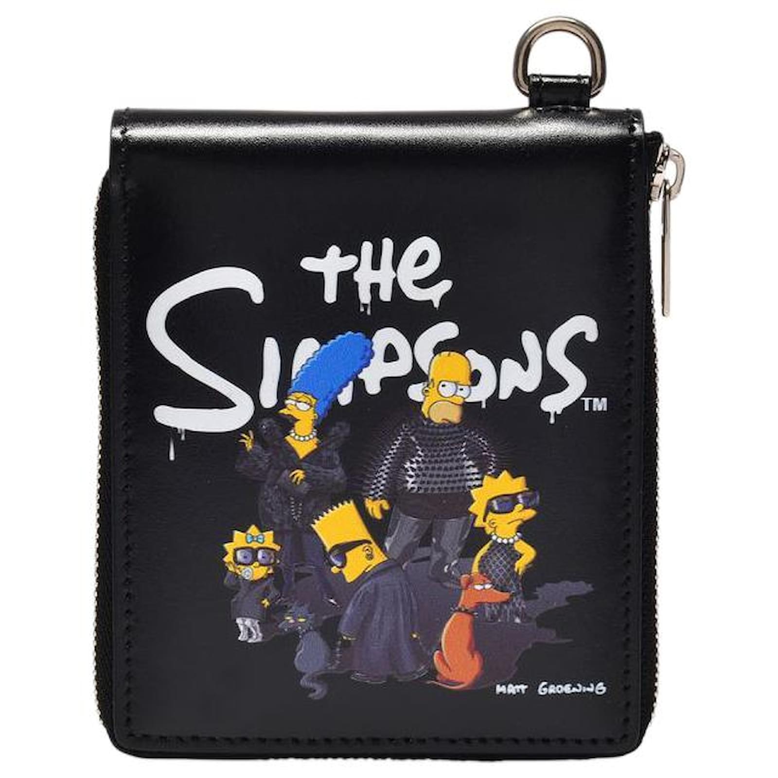 Balenciaga x The Simpsons Long Coin and Card Holder Black in