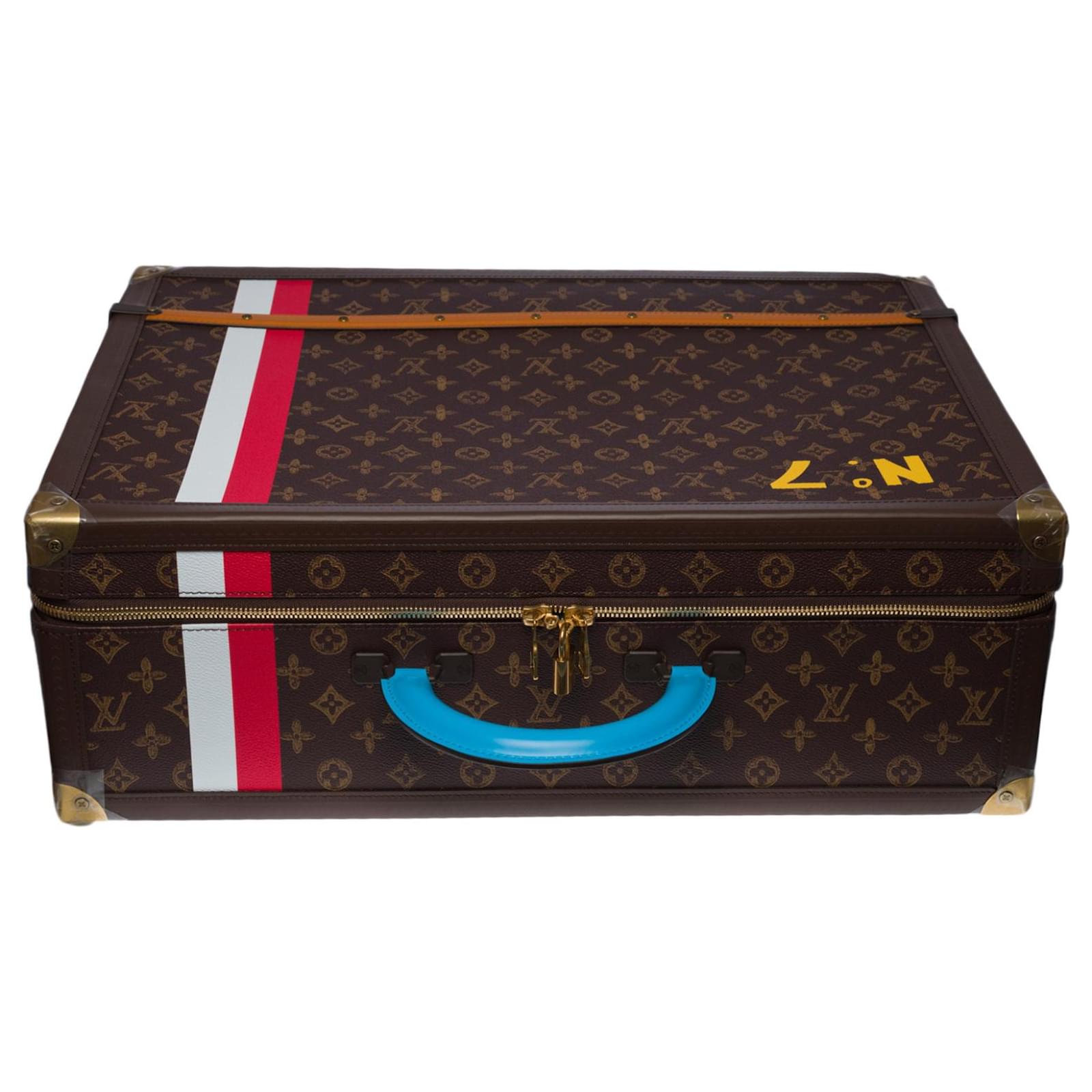 Bags Briefcases Louis Vuitton New Louis Vuitton Virgil Abloh Backpack Soft Trunk M30337 Taïga Leather