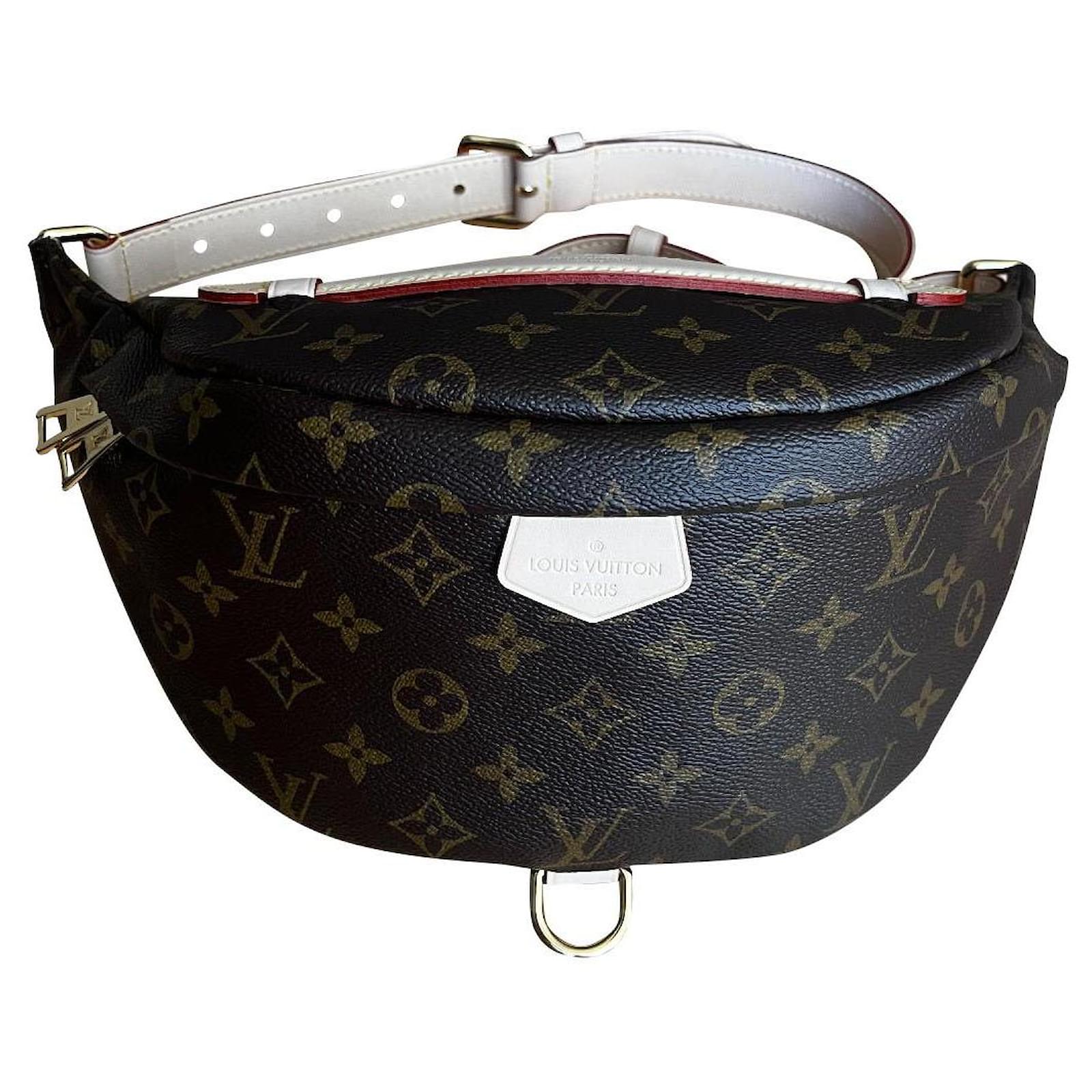 Louis Vuitton Belt bag / Bumbag Brown Leather Cloth ref.475843