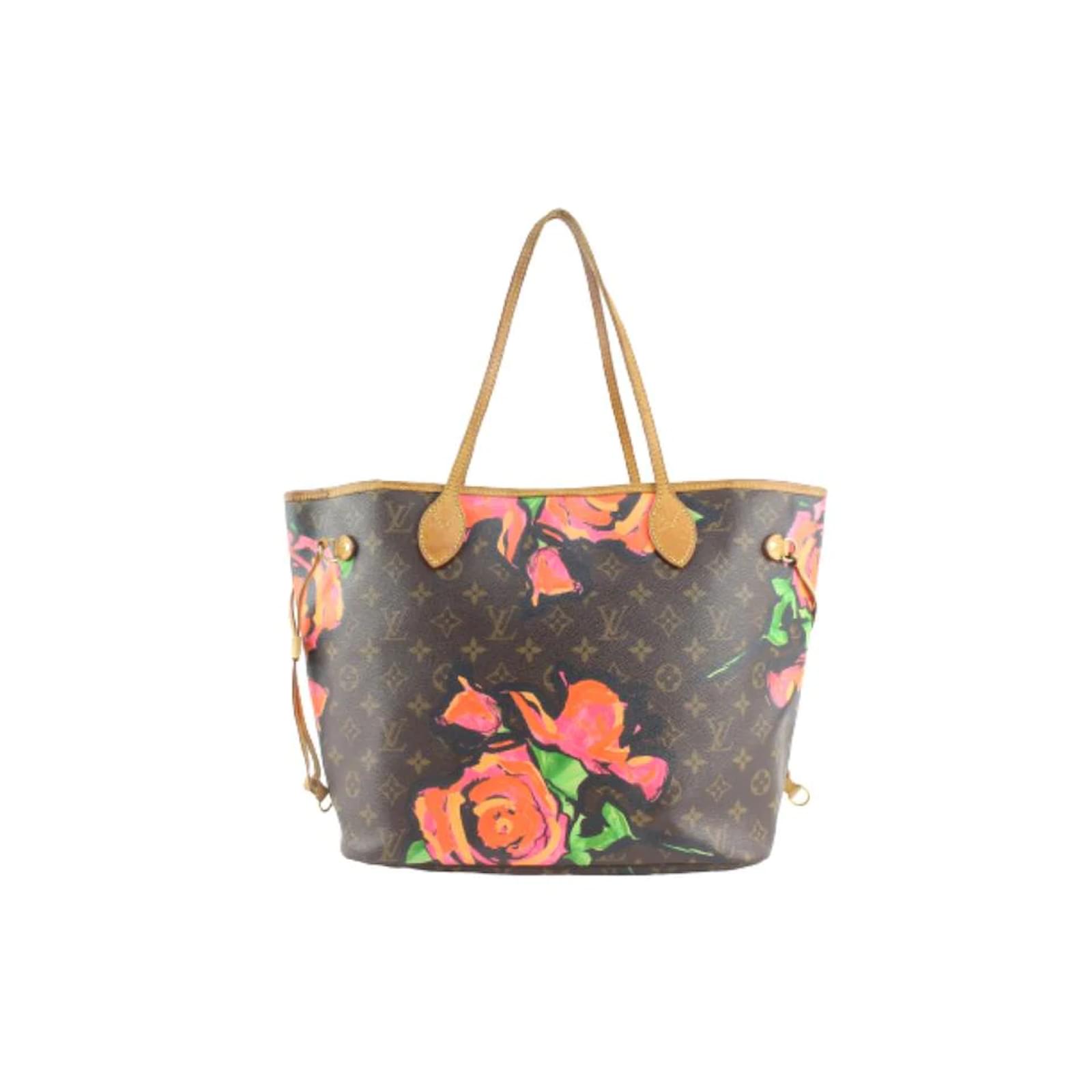 Louis Vuitton Stephen Sprouse Monogram Roses Neverfull MM Tote Bag Leather  ref.475882 - Joli Closet