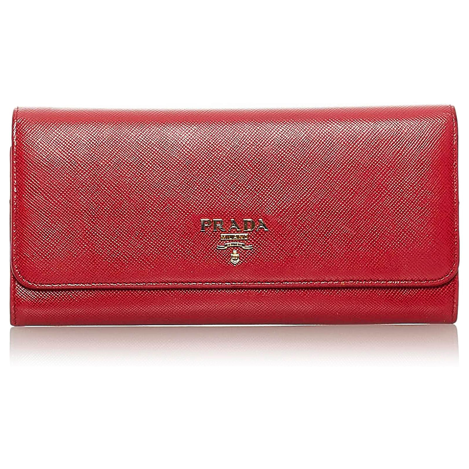 saffiano long wallet