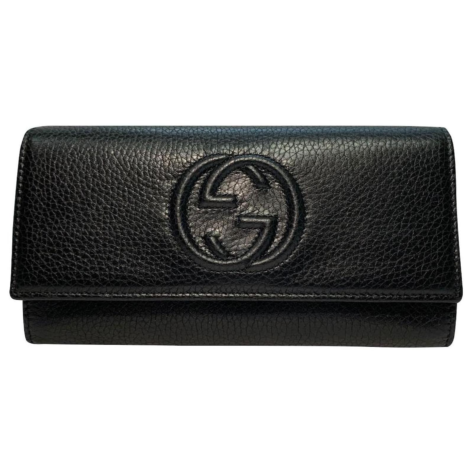 Gucci Soho Continental wallet black Leather ref.477278 - Joli Closet