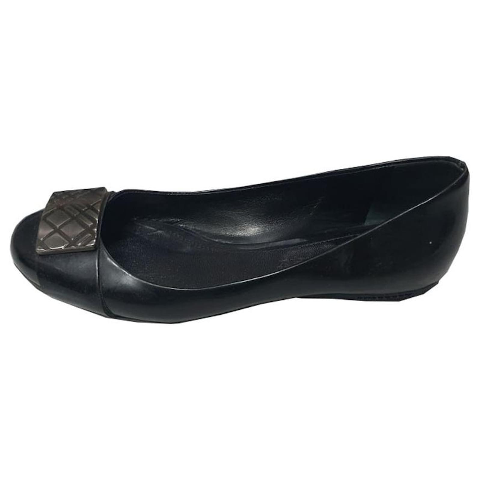 Burberry - EU /36 - Black patent leather ballet flats  - Joli  Closet