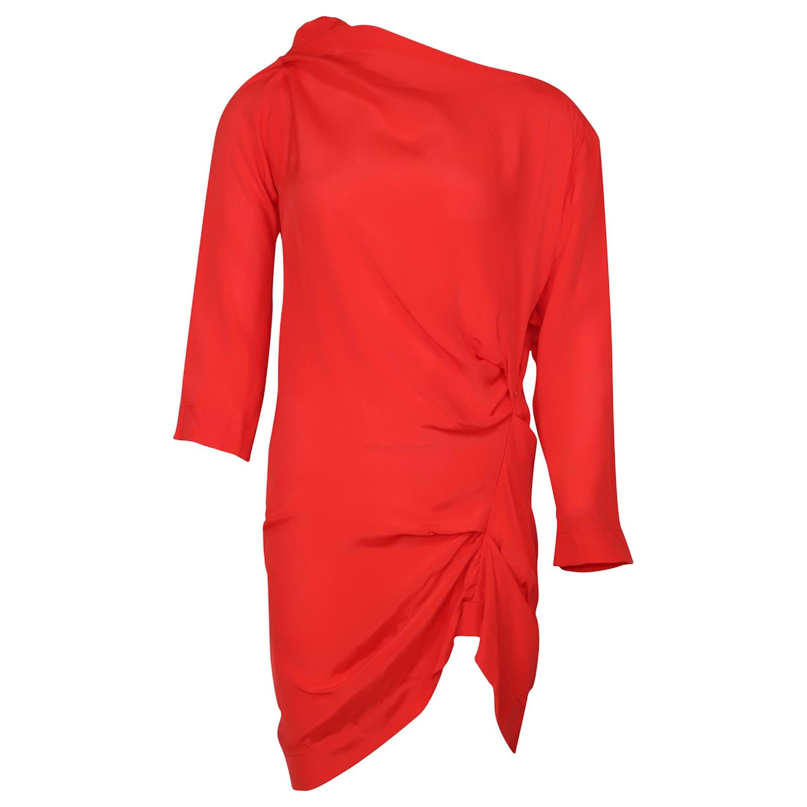 Vivienne Westwood Anglomania Mini Taxa Dress in Red Viscose ref