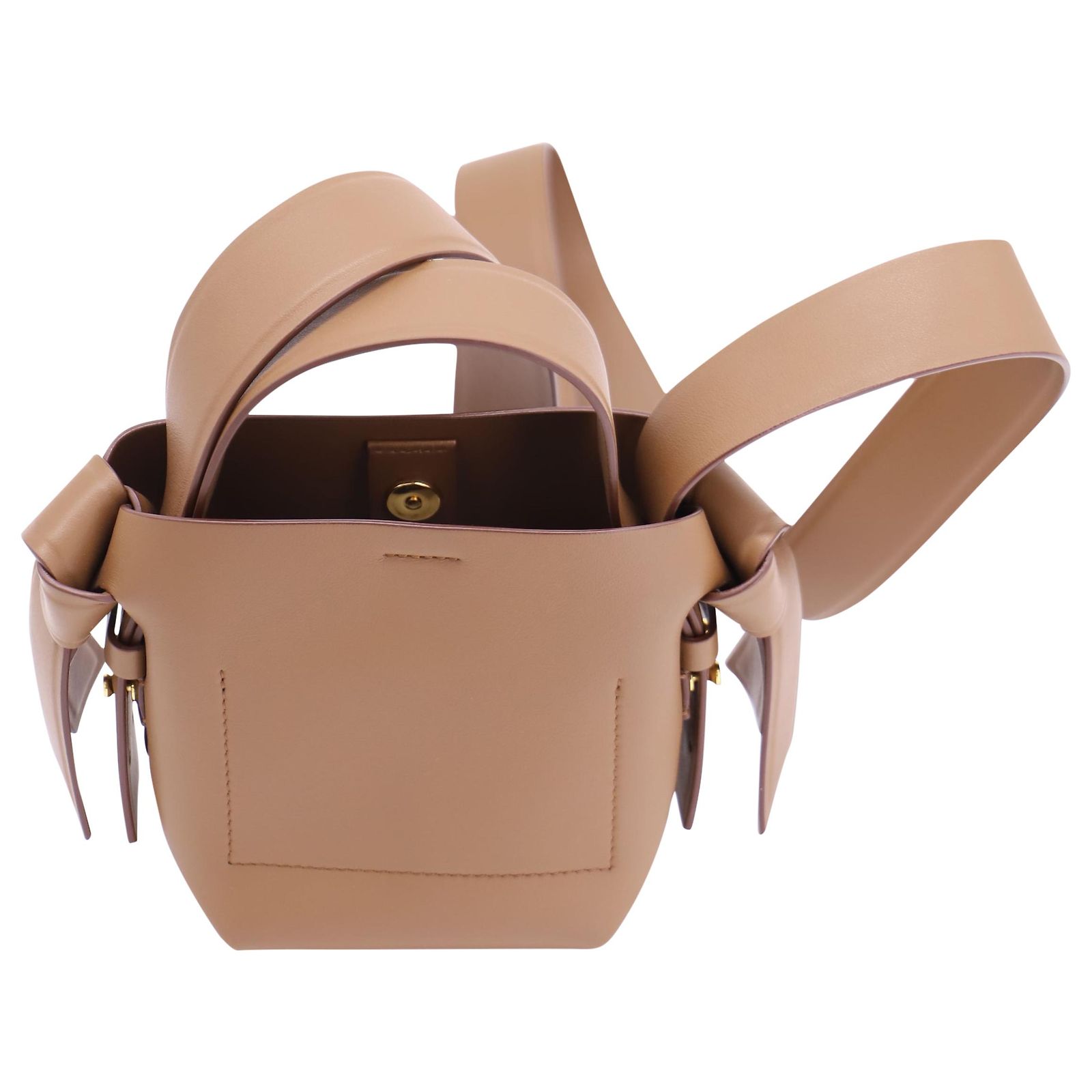Autre Marque Acne Studios Musubi Micro Bag in Brown Calfskin 