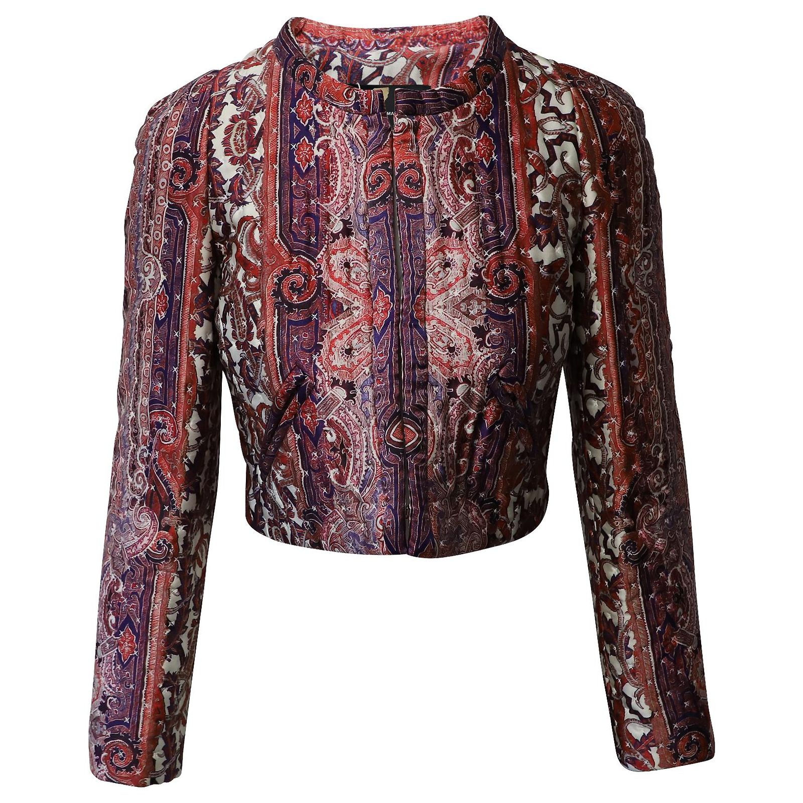 Manteau Isabel Marant Velours Soie Multicolore - Taille L - Neuf Avec étiquette - Modèle Marie
