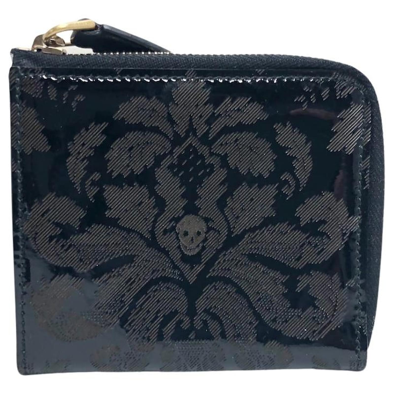 Alexander McQueen Wallet Black Leather ref.478484 - Joli Closet