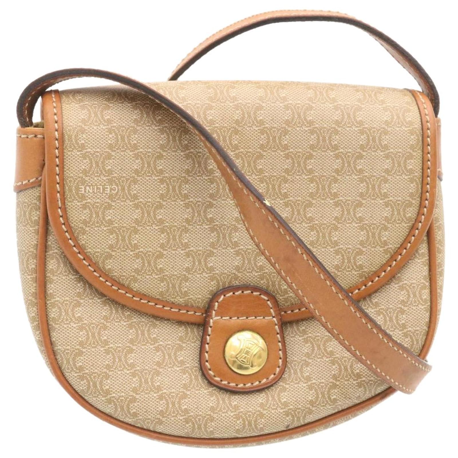 Celine - Authenticated Handbag - Cotton Brown for Women, Good Condition