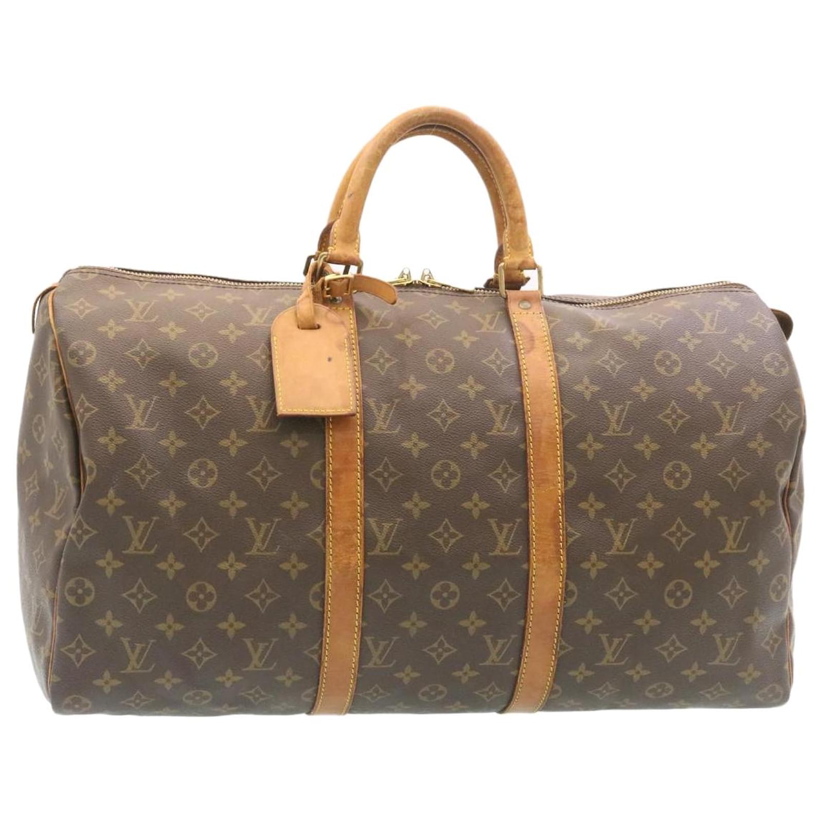 Louis Vuitton Monogram Keepall 50 Boston Bag M41426 LV Auth ds372 Cloth ...