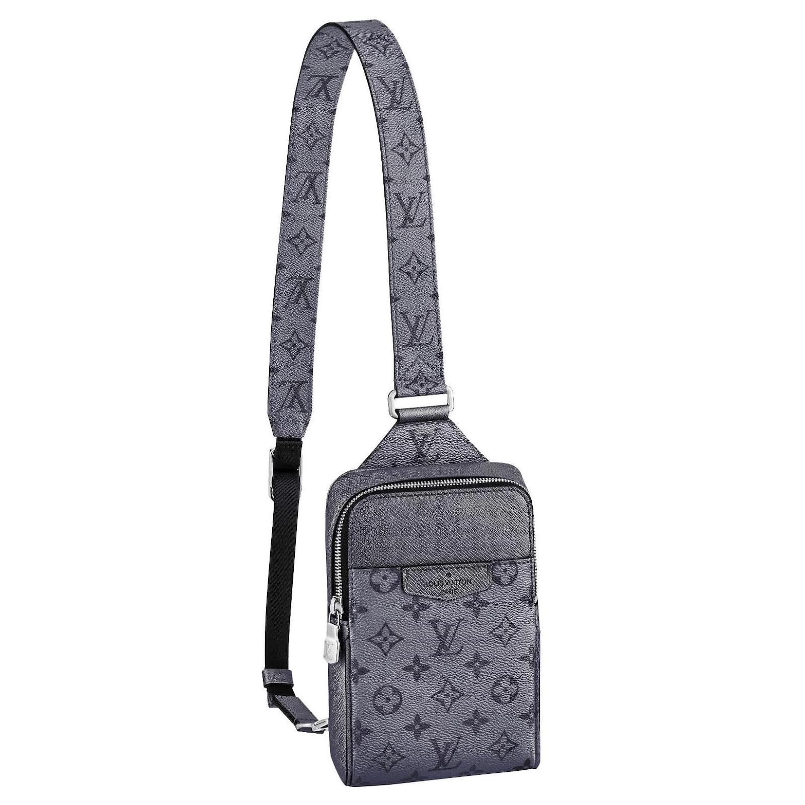 Louis Vuitton LV Umhängetasche Outdoor-Tasche Silber Leder ref.479229 -  Joli Closet