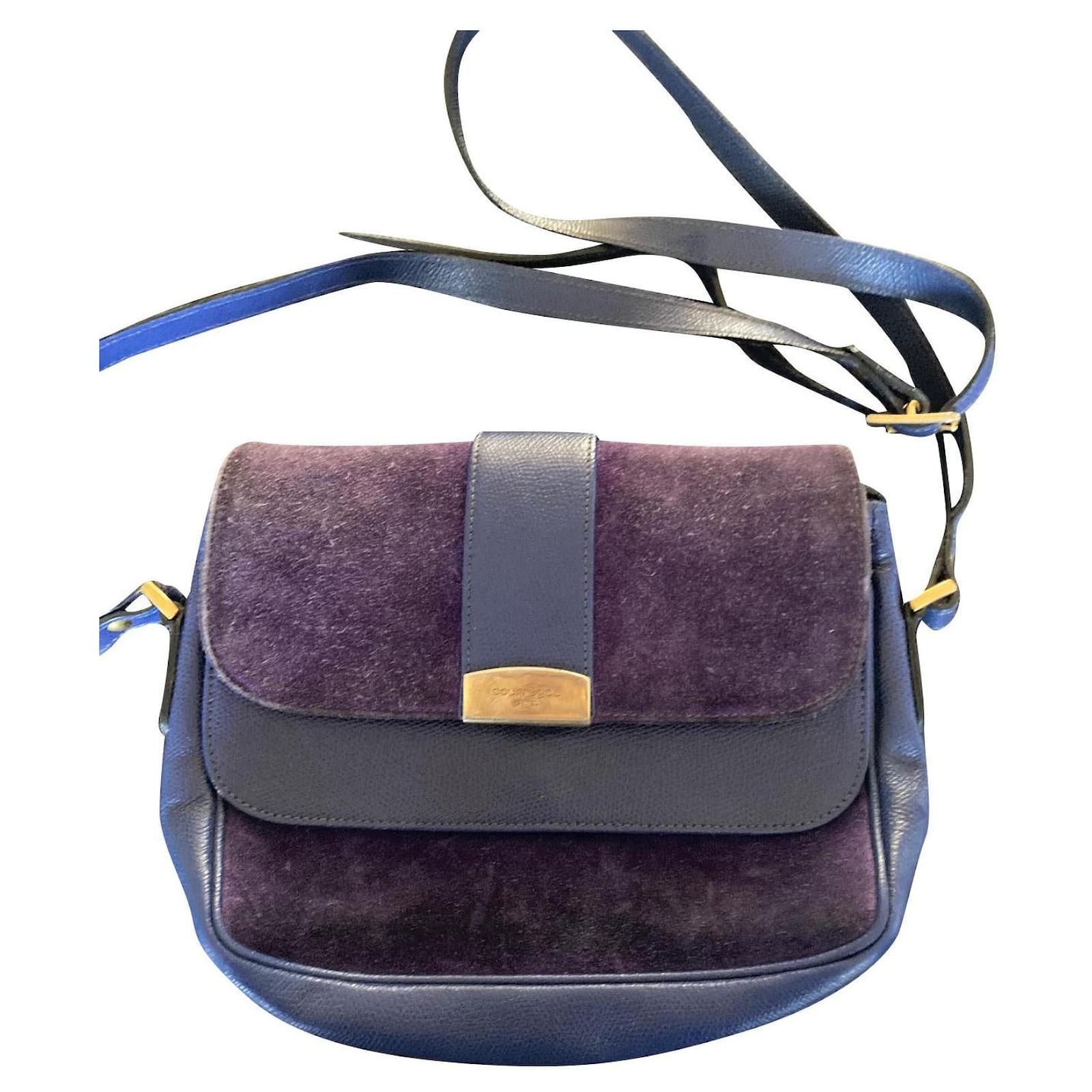 Courreges Handbags Dark blue Leather ref.479451 - Joli Closet