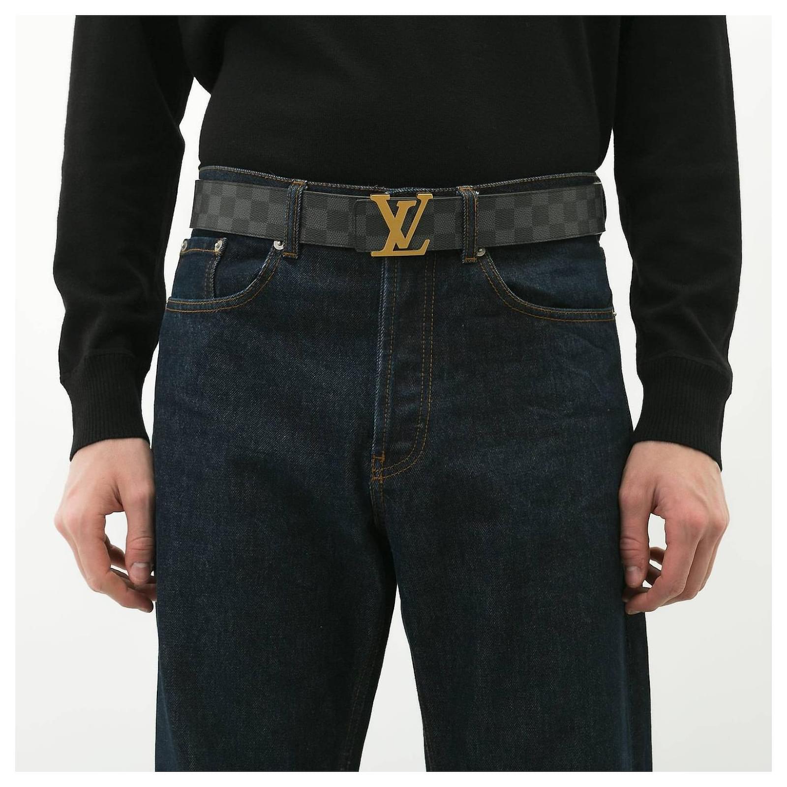 Cinturón de Louis Vuitton Negro Lienzo ref.327133 - Joli Closet