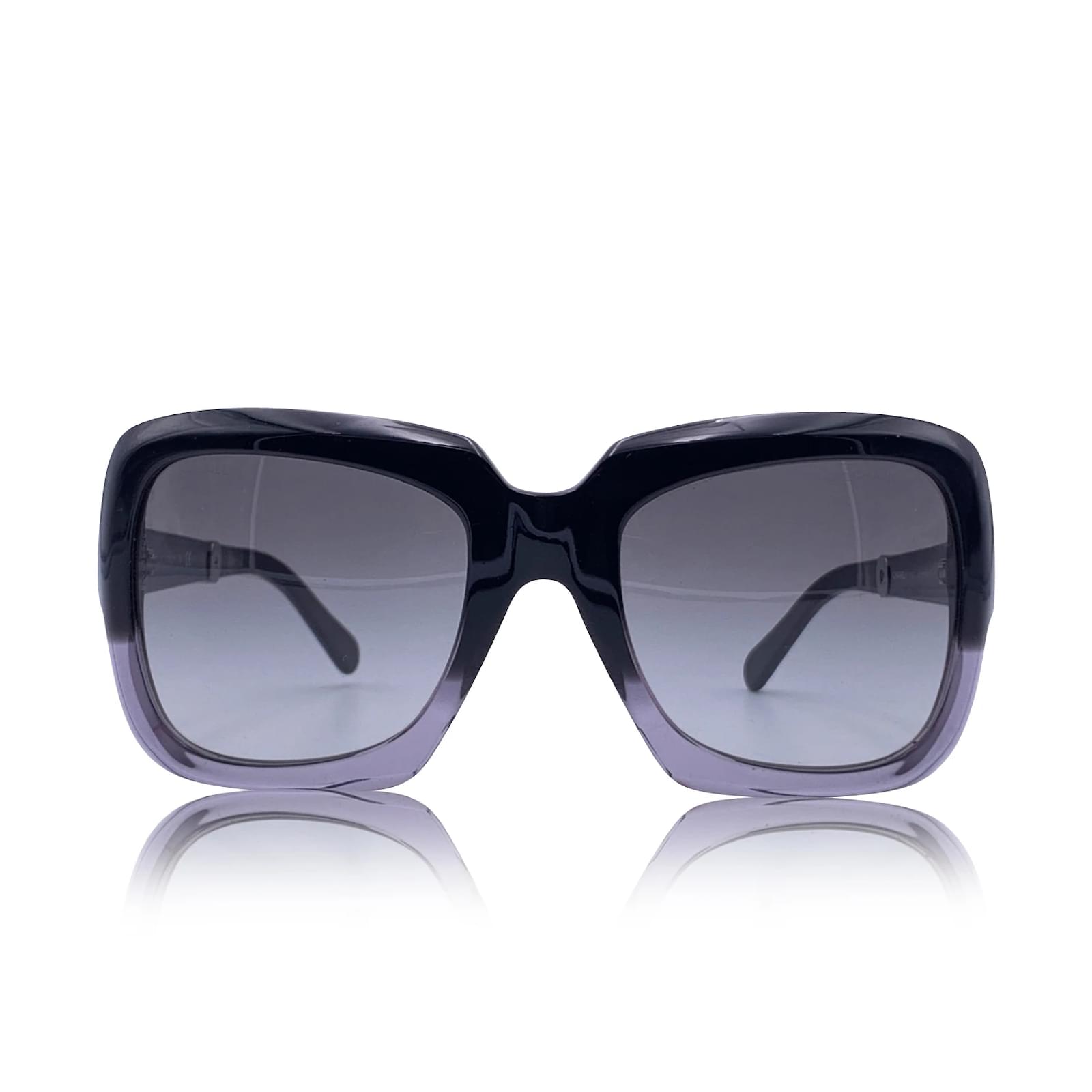 Chanel Black acetate 5157 Square Gradient Sunglasses 55/21 135MM