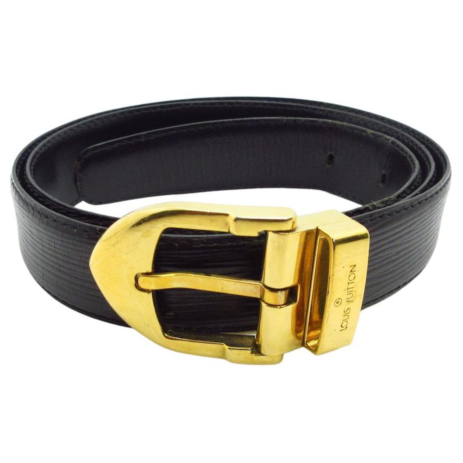 Louis Vuitton Belt Black Leather ref.481856 - Joli Closet