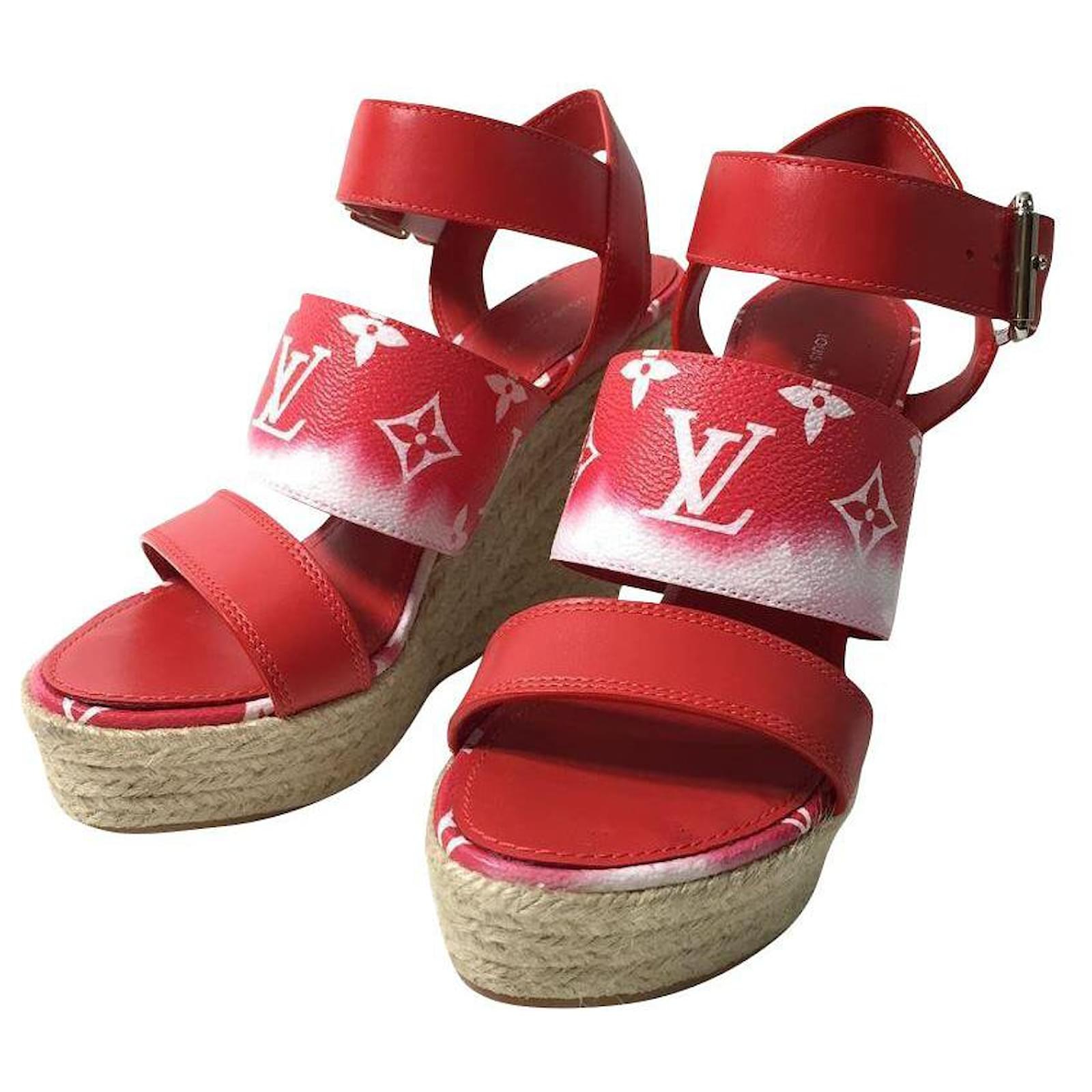 Las mejores ofertas en Sandalias para mujeres Louis Vuitton Rojo