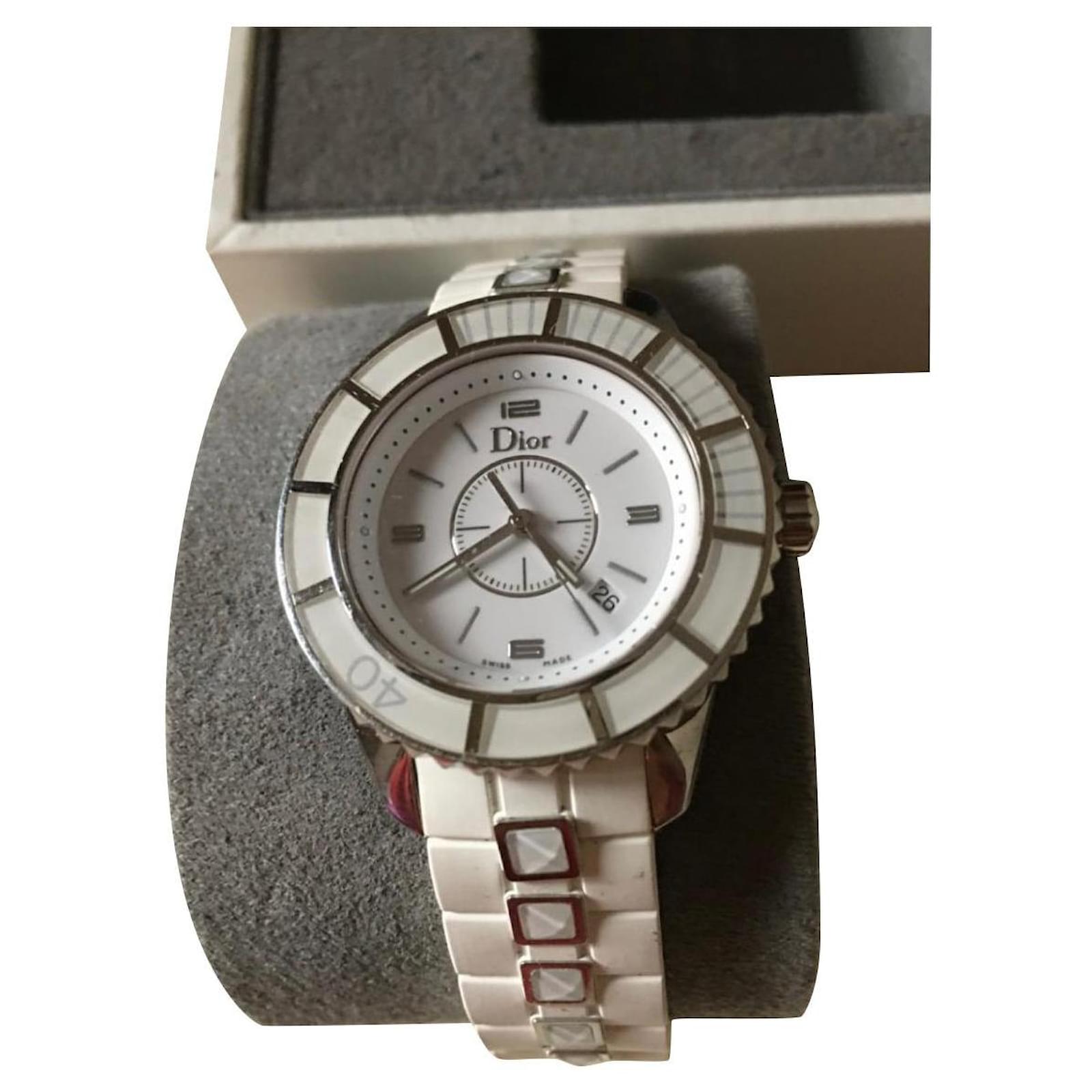Dior Christal watch White Steel Joli Closet